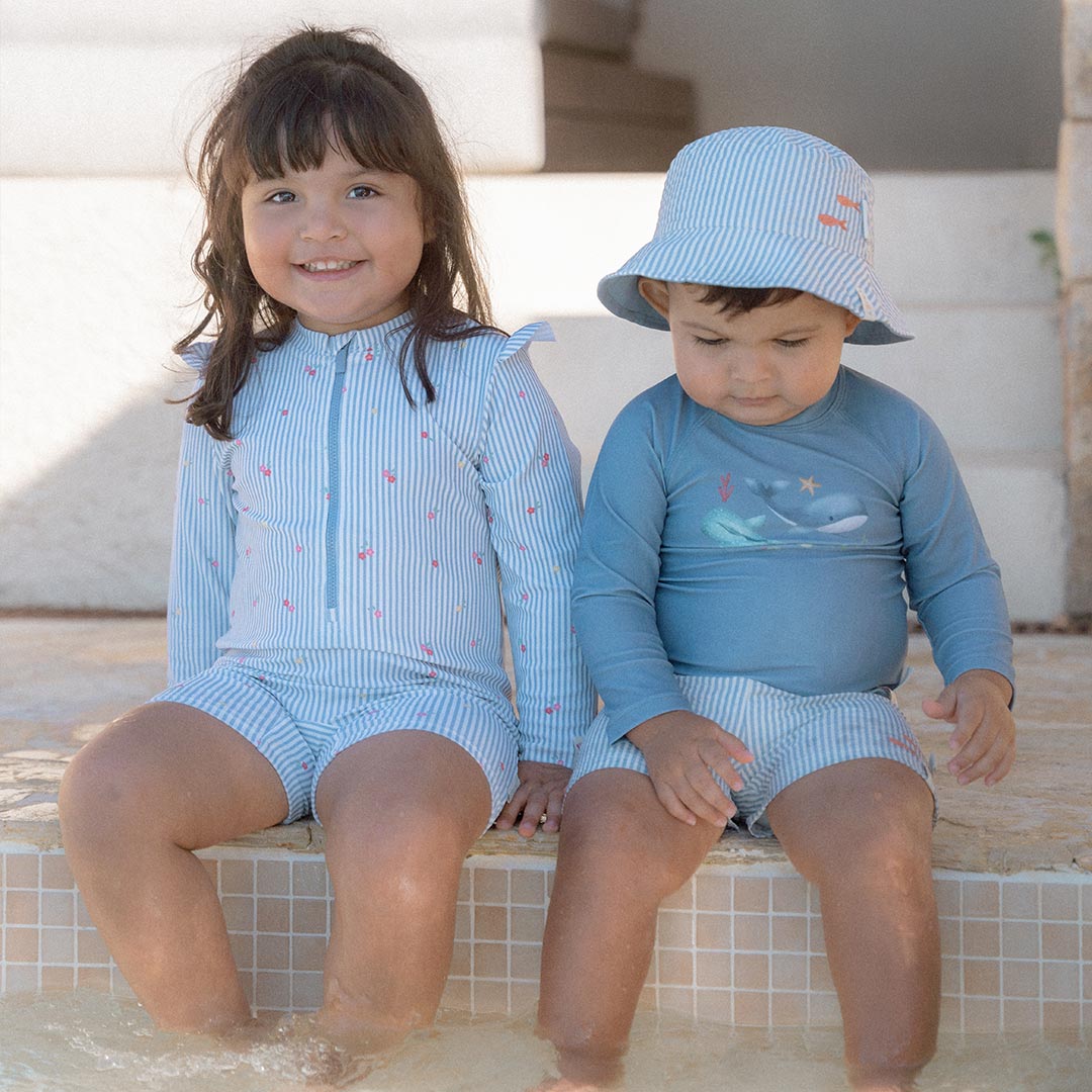  Little Dutch Reversible Bucket Hat - Ocean Blue、mySite、merchandisen