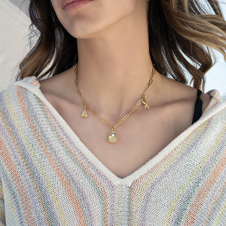 18K Gold PVD Stainless Steel Starfish Charm / PDL0185、mySite、dreamappss