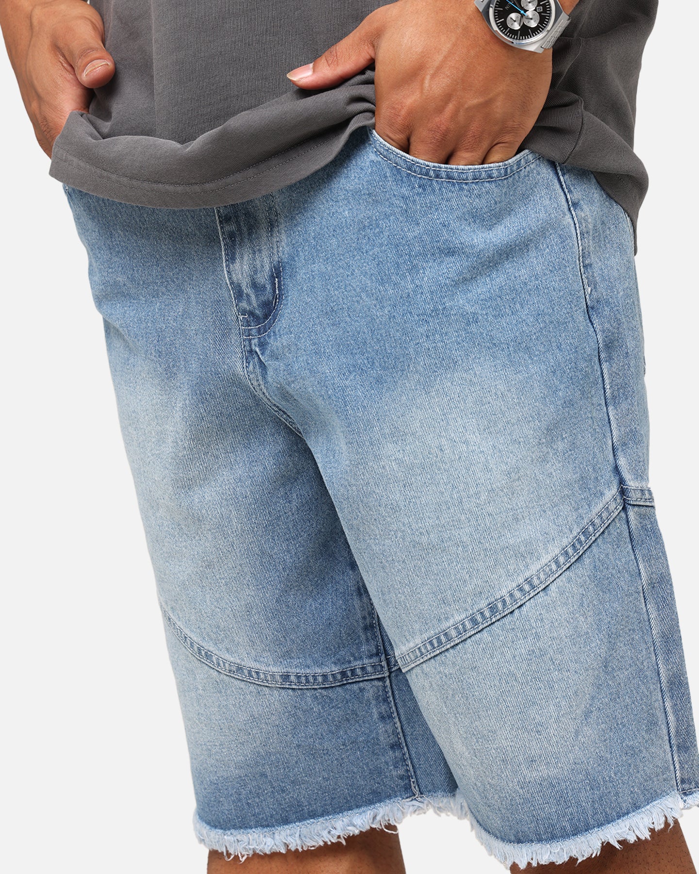 Saint Morta Armoury Baggy Denim Shorts Mid Blue、mySite、zt4zffjzw