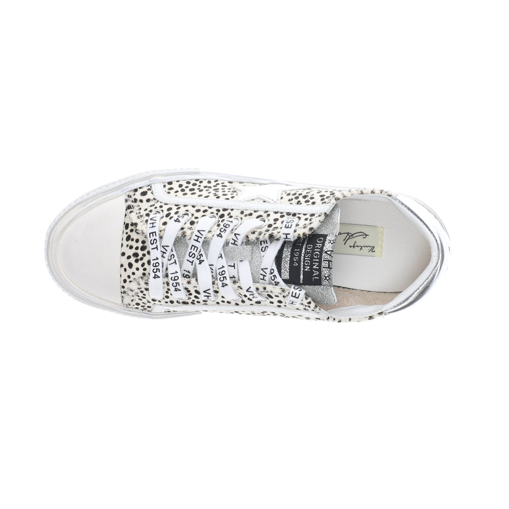 Alive Metallic Leopard Print Lace Up Sneakers、mySite、gtrtttuynbv