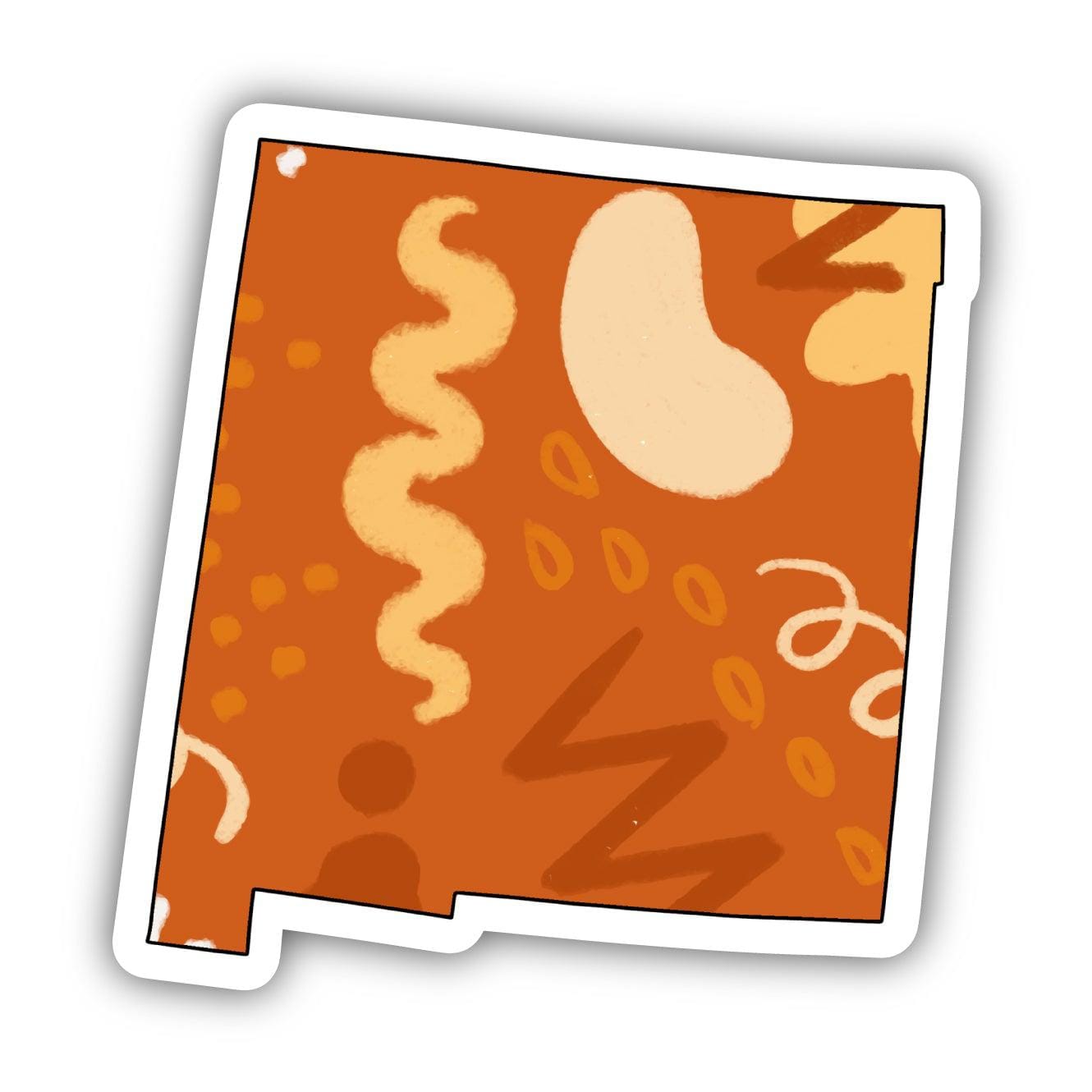  New Mexico Orange Abstract Sticker、mySite、elrpsem3k