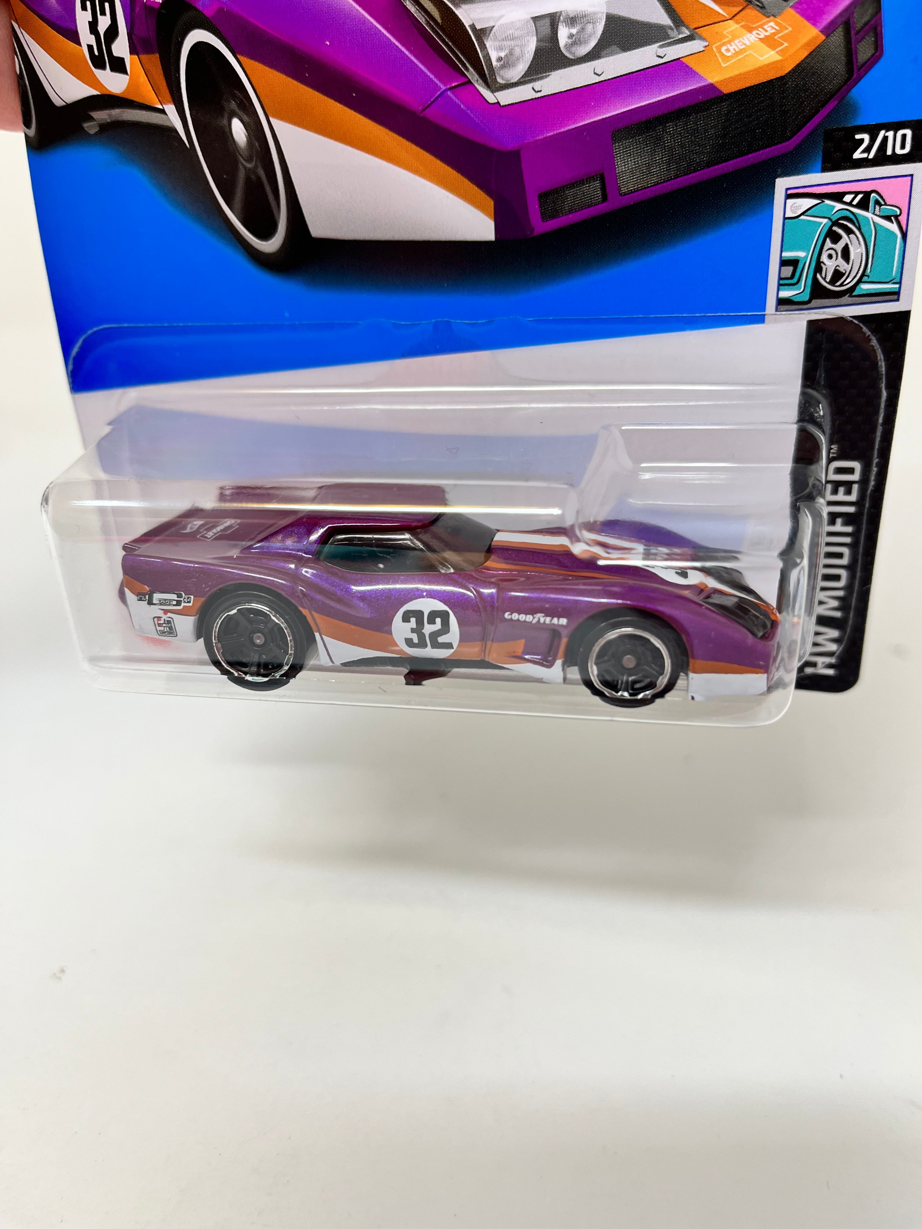 '76 Greenwood Corvette #11 * Purple * 2024 Hot Wheels Basic Case A、mySite、hgirdovlk