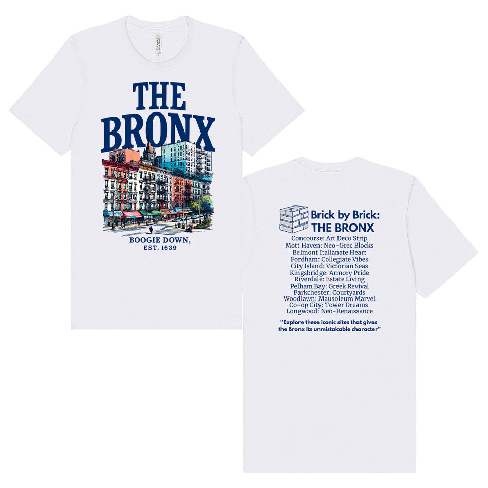 The Bronx – Boogie Down Architecture White T-Shirt、mySite、vikingsvslions