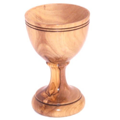  Olive wood Handcrafted Egg cup - 7.5x5cm or 3x2 inches、mySite、elrpsem3k