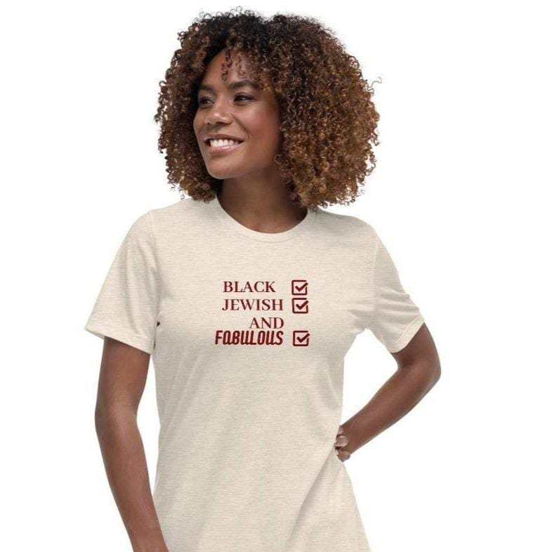 Black, Jewish and Fabulous Women's T-shirt、mySite、topwebapps