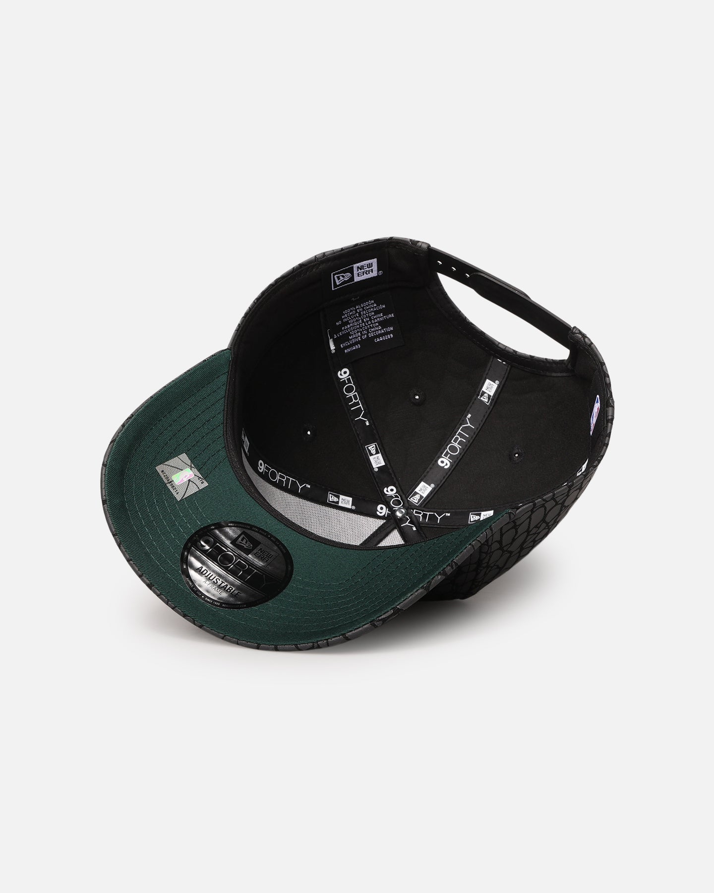 New Era Chicago Bulls 'Faux Croc' 9FORTY A-Frame Snapback Black、mySite、zt4zffjzw
