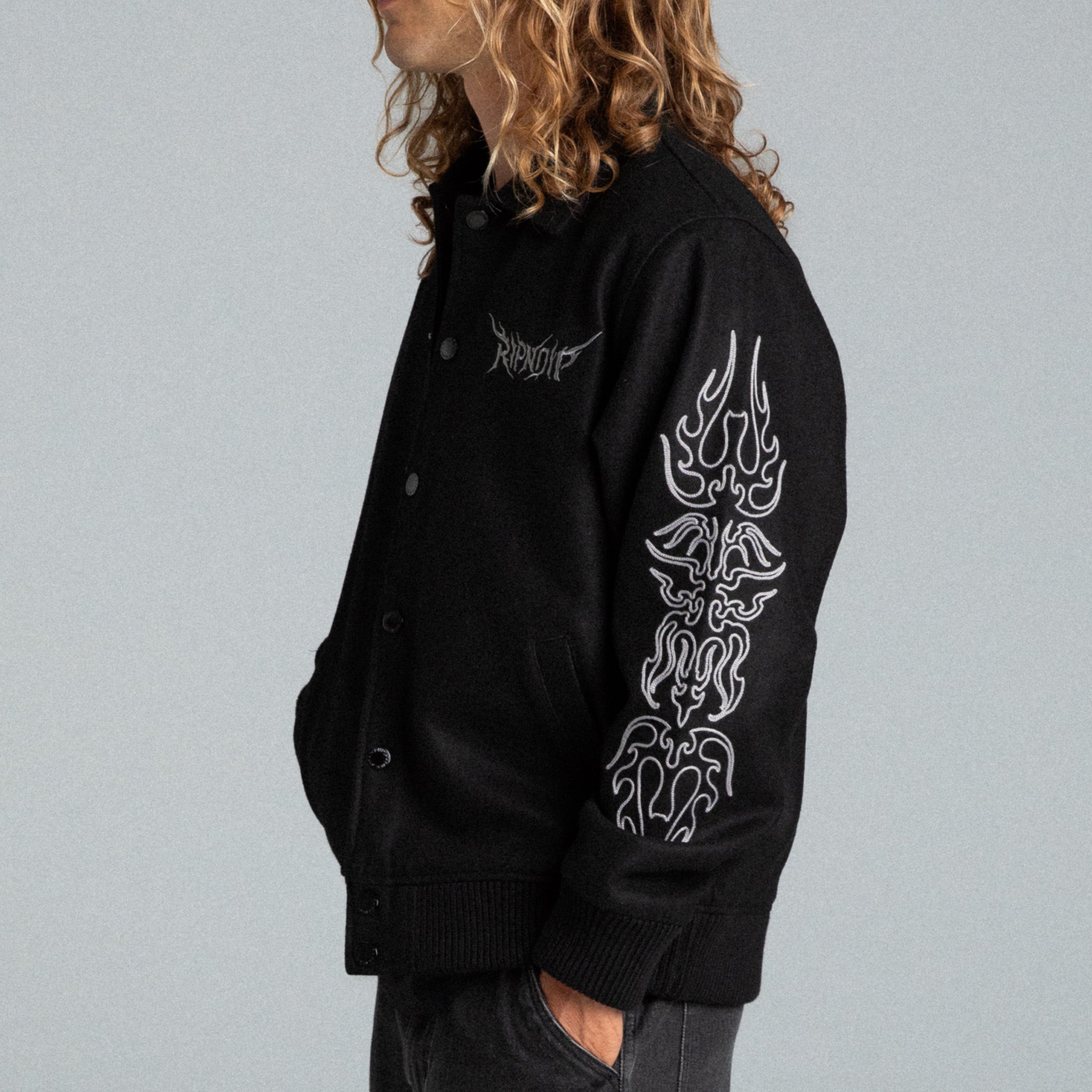  Volt Varsity Jacket (Black)、mySite、merchandisen