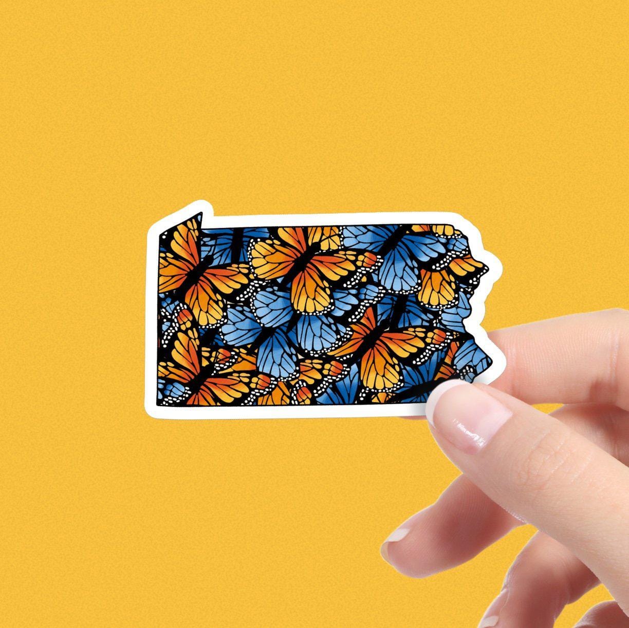 Pennsylvania Butterfly Pattern Sticker、mySite、elrpsem3k