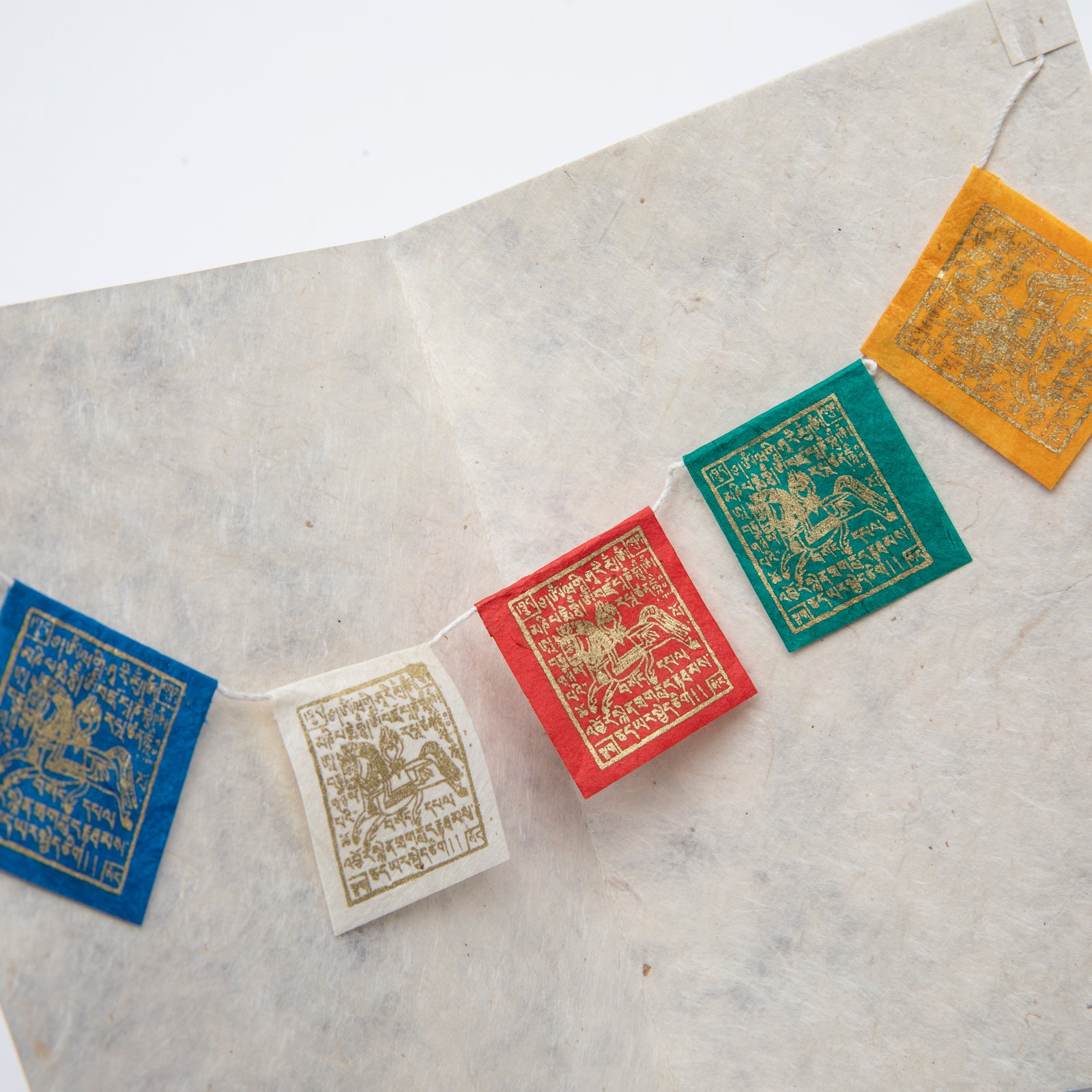 Set of 6 Windhorse Prayer Flag Cards、mySite、topwebapps