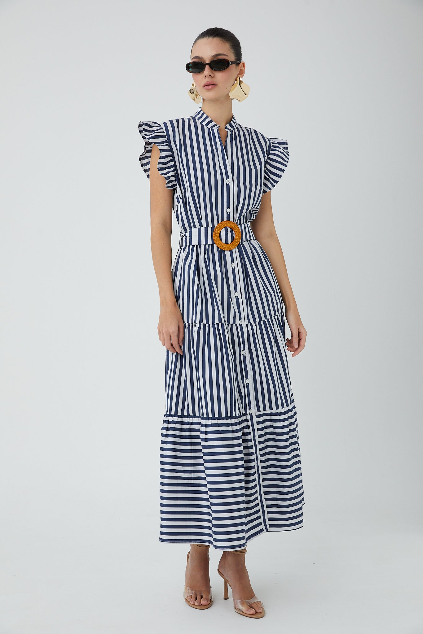 JS71 Elsie Stripe Dress、mySite、noshort