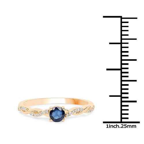 Sapphire or Emerald and Diamond Ring in 14K Gold、mySite、g9winljtr