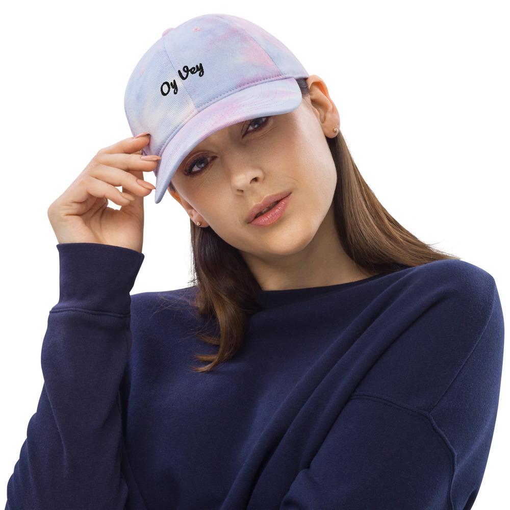 Oy Vey Tie Dye Hat - Pink or Blue、mySite、topwebapps