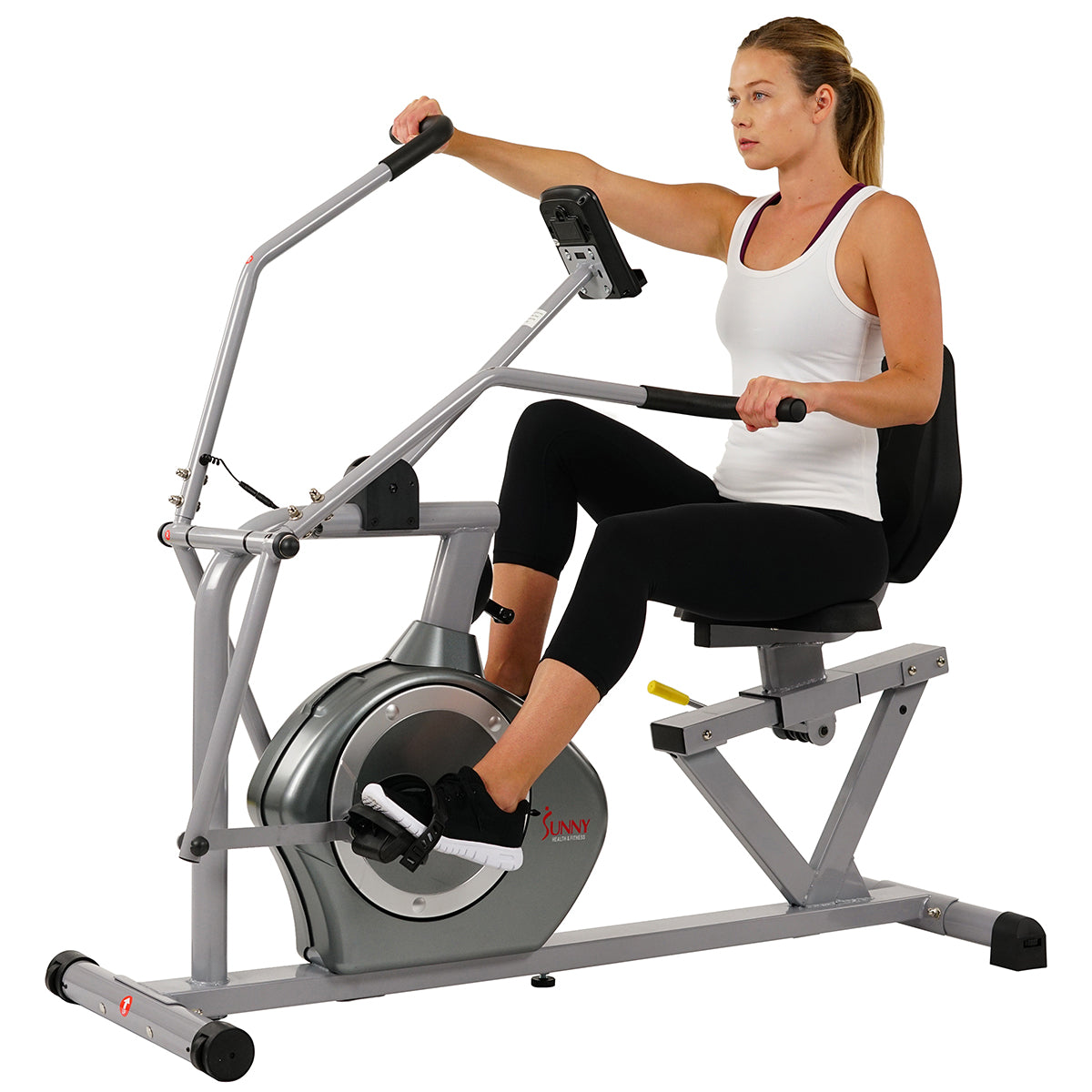  Arm Exerciser Magnetic Recumbent Bike Cross Trainer w/ High 350 LB Weight Capacity、mySite、ghnorth