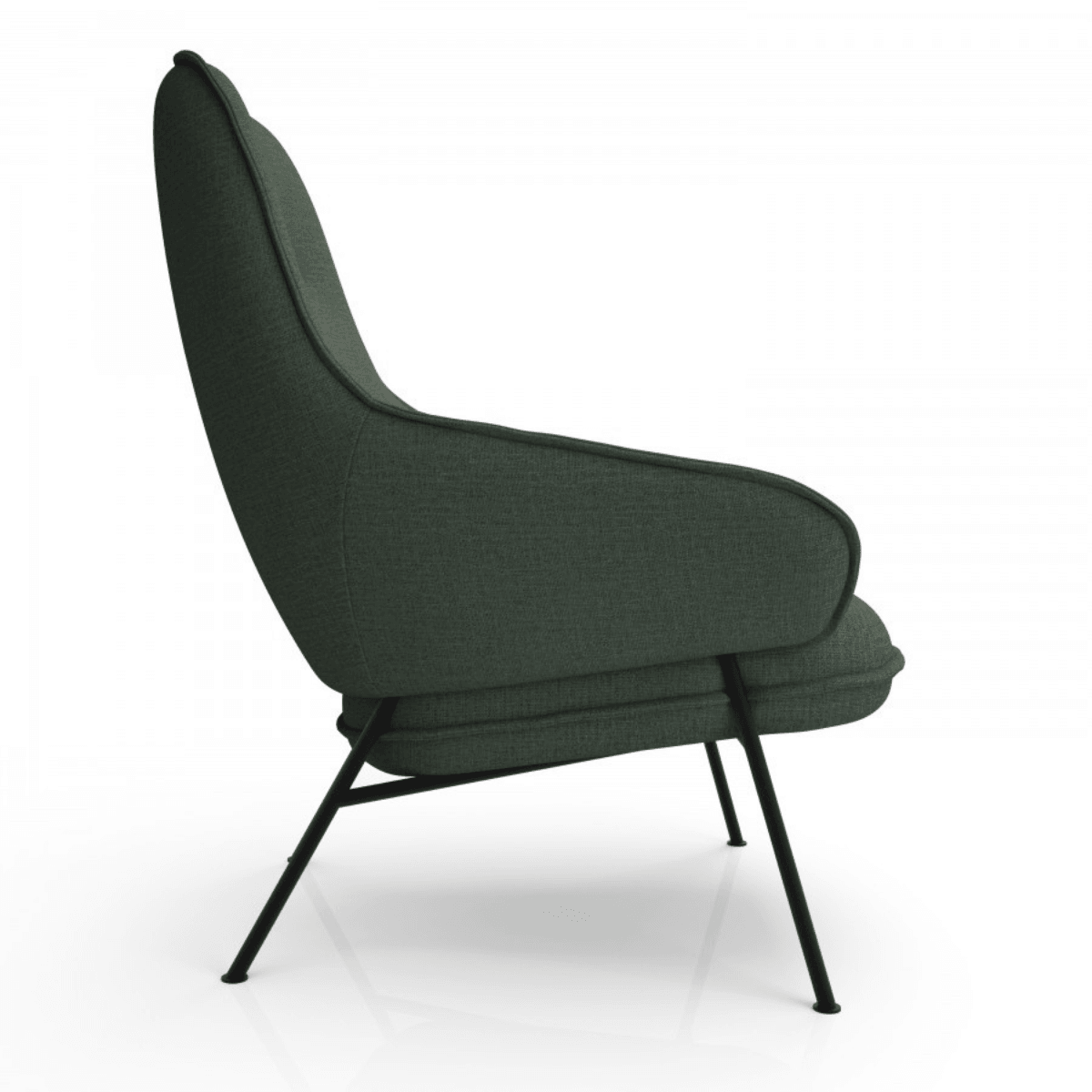Wolfgang High Back Lounge Chair - Metal、mySite、neckold