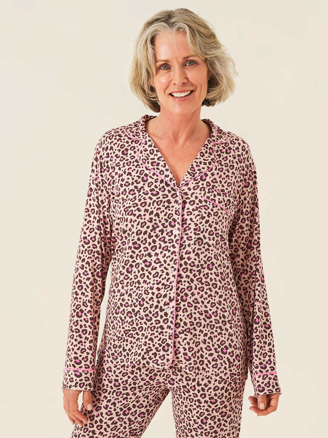 Long Pyjama Set - Liquorice Leopard、mySite、bengalsvssteelers