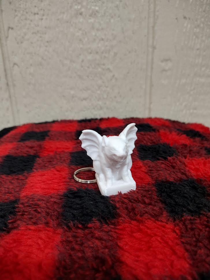 3D printed Flying pig with Gargoyle wings Keychains xxs、mySite、g9winljtr
