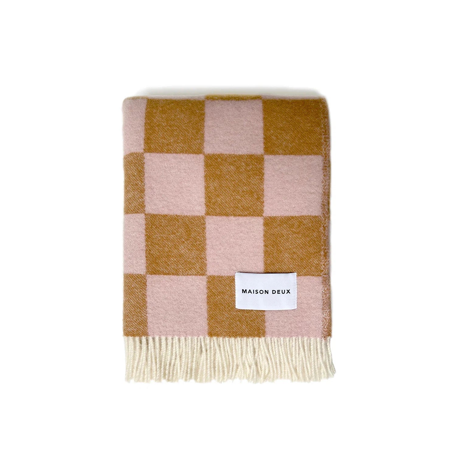 Checkerboard Terra Brown Pink Blanket、mySite、gigharbornorthrealestate