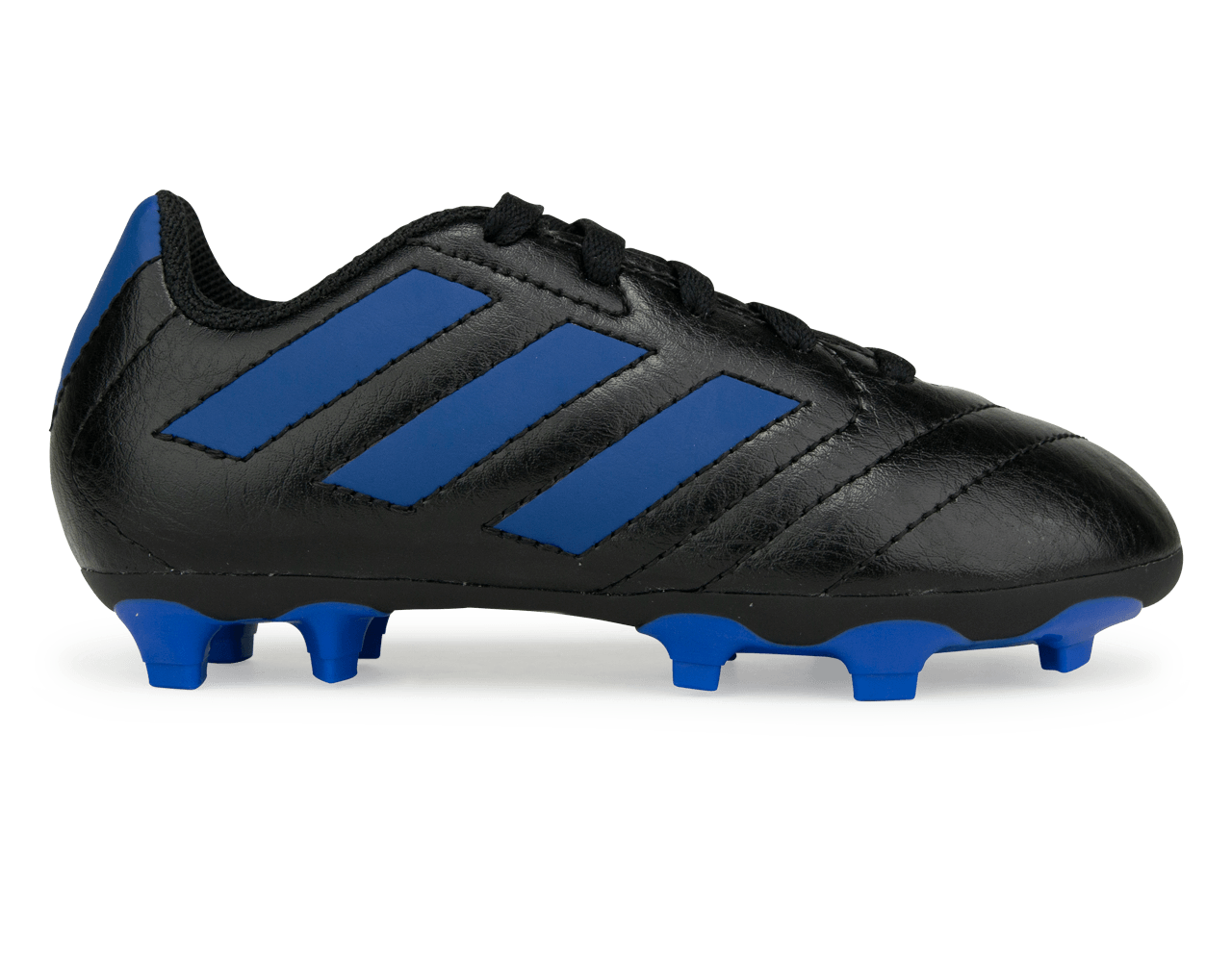 adidas Kids Goletto VII FG Black/Royal Blue、mySite、noshort