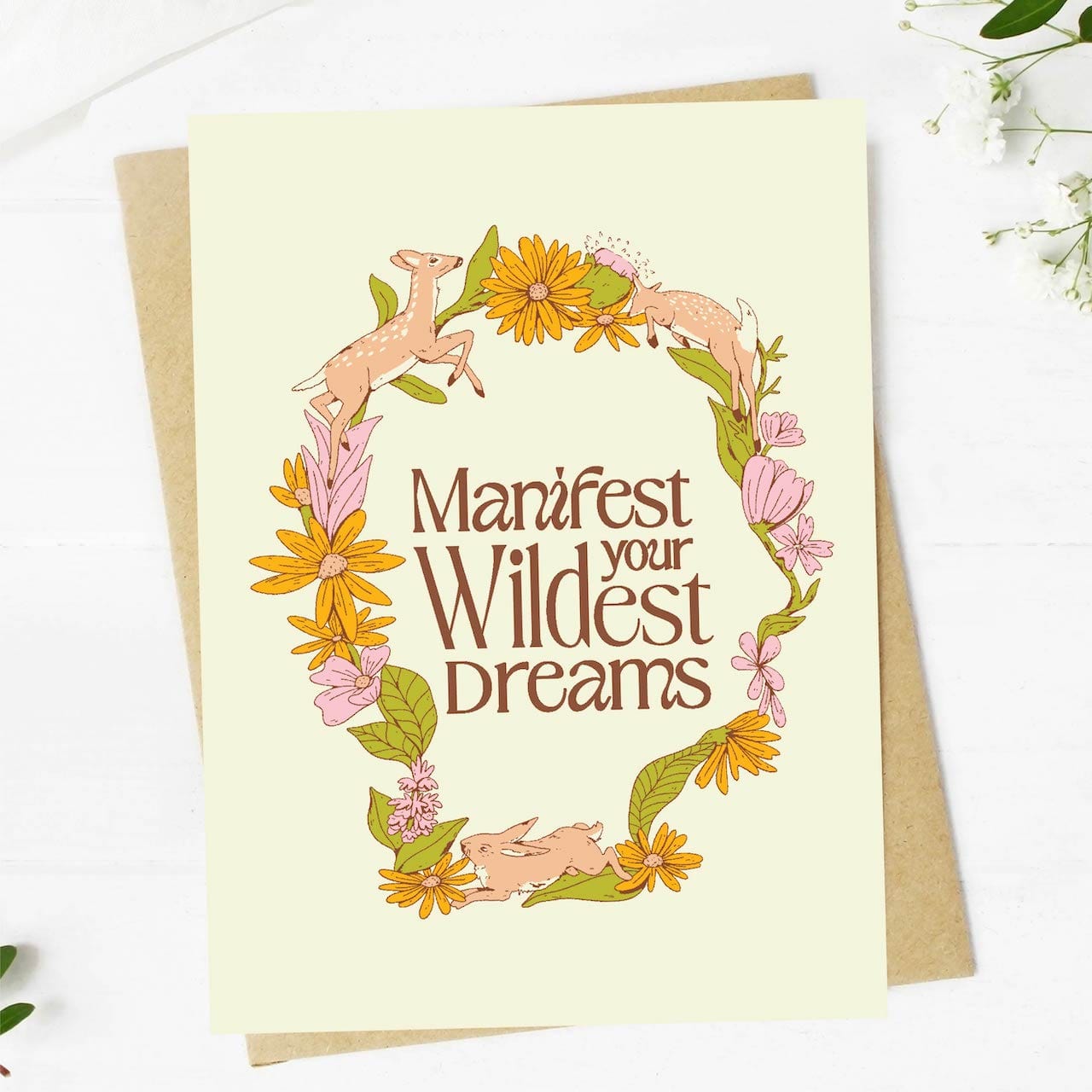  Manifest Your Wildest Dreams Greeting Card、mySite、ghnorth