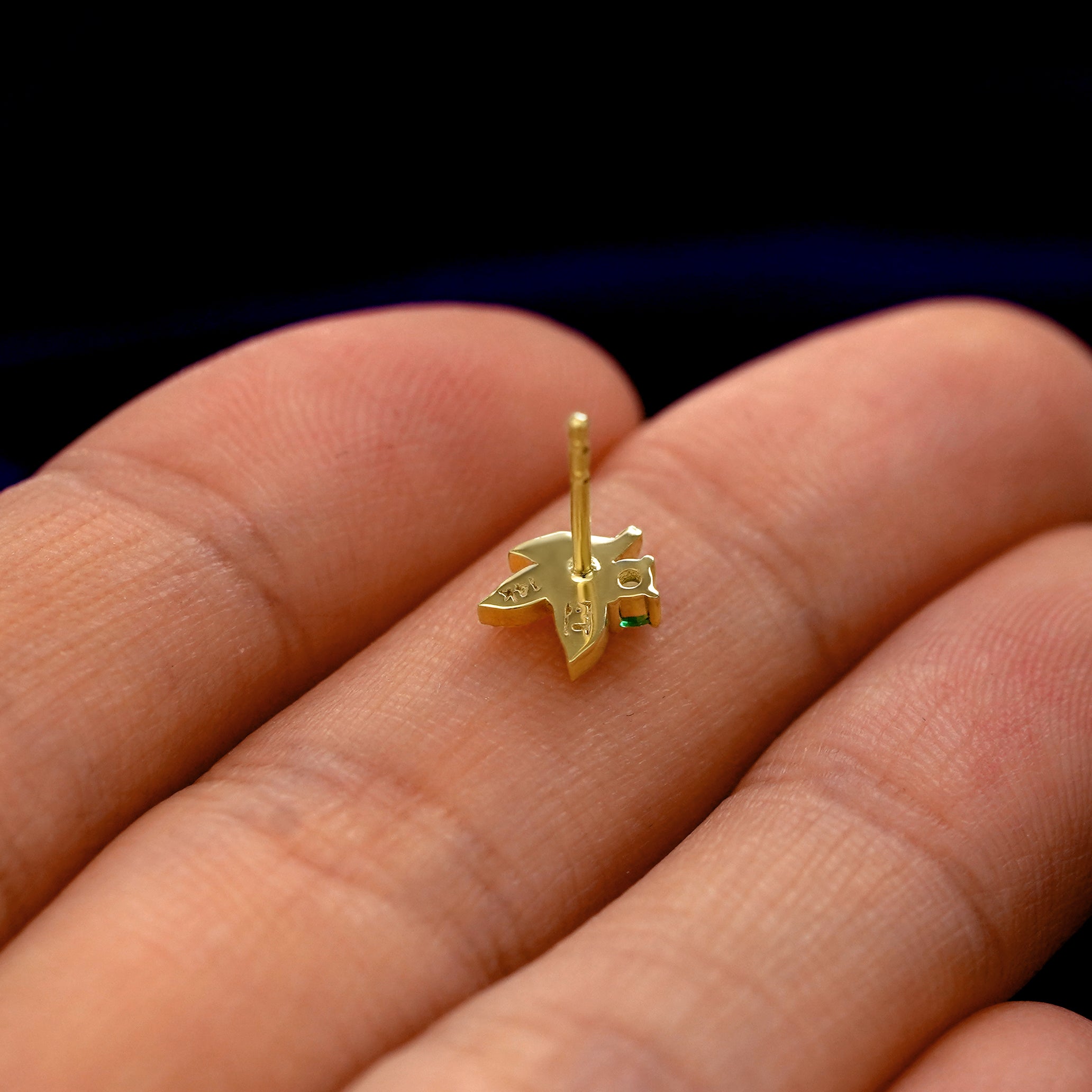 Gemstone 3 Leaves Earring、mySite、hinf8tx79