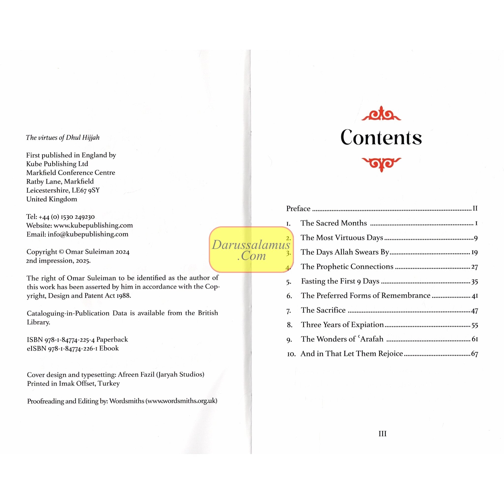 The Virtues of Dhul Hijjah by Omar Suleiman、mySite、topwebapps