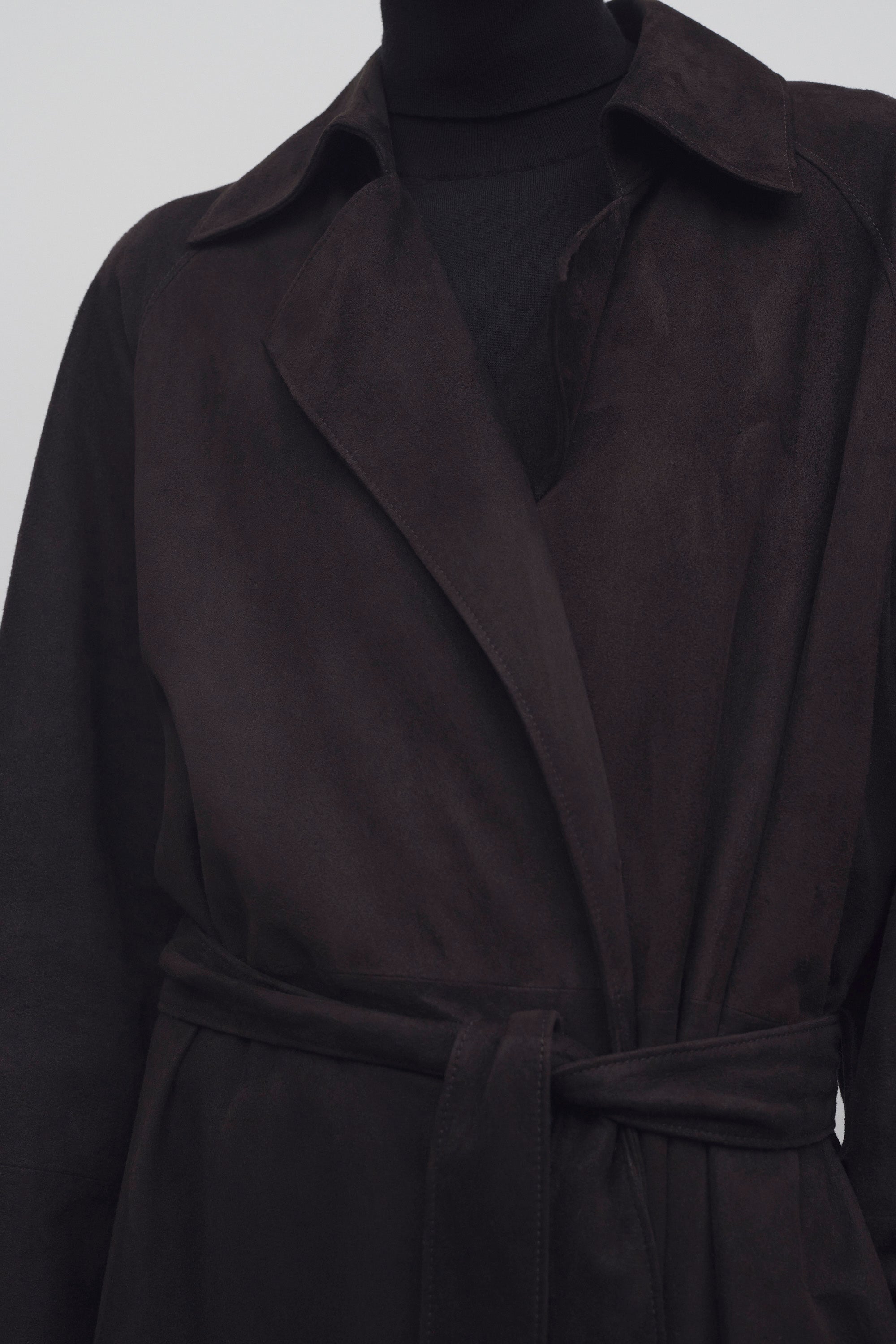 Poseidone Coat in Suede、mySite、aoinhome