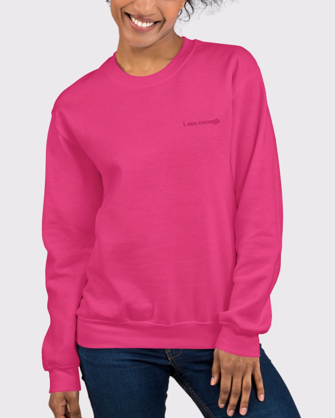 I Am Enough Unisex Crewneck、mySite、bengalsvssteelers