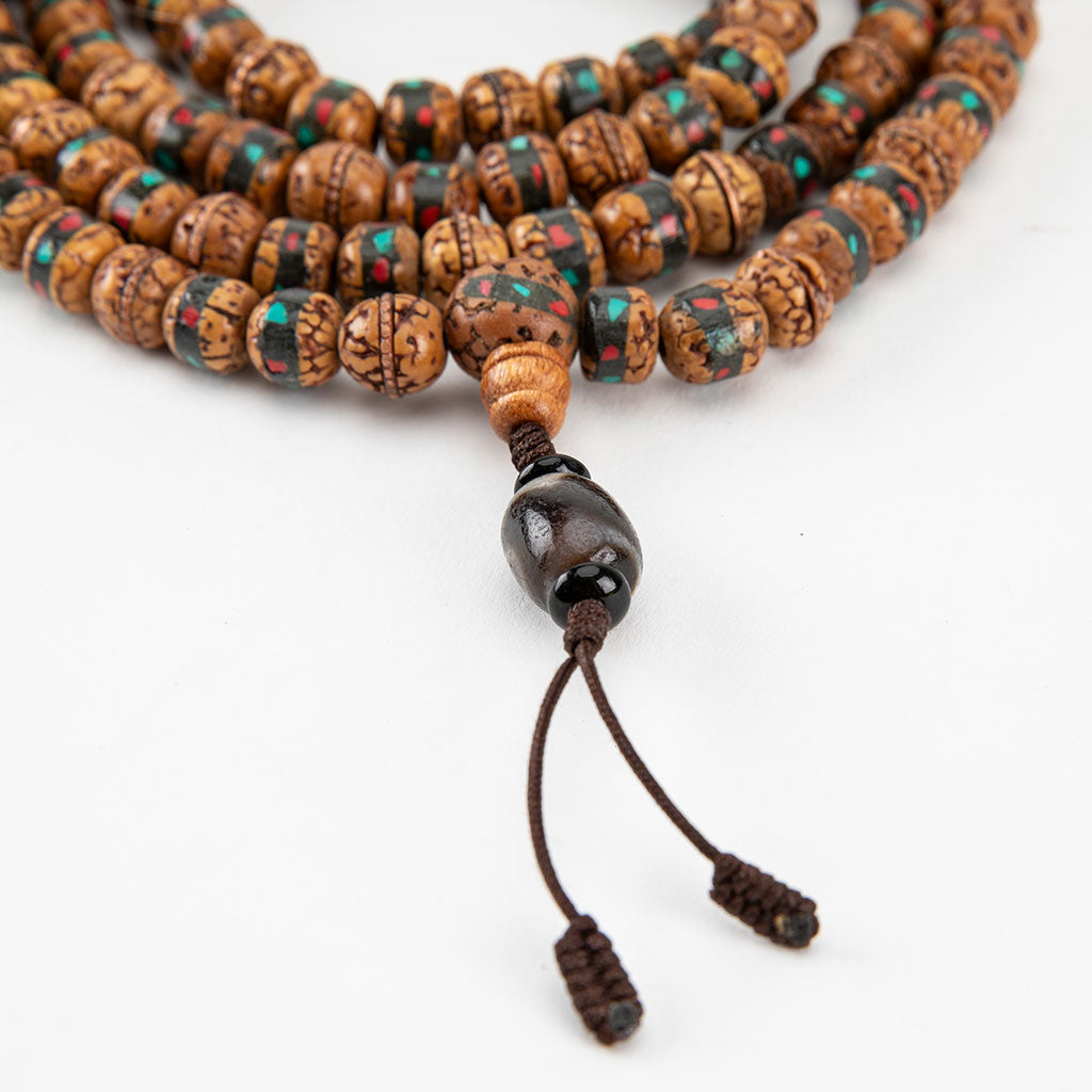 Inlaid Rudraksha Turquoise Mala and Bracelet、mySite、topwebapps