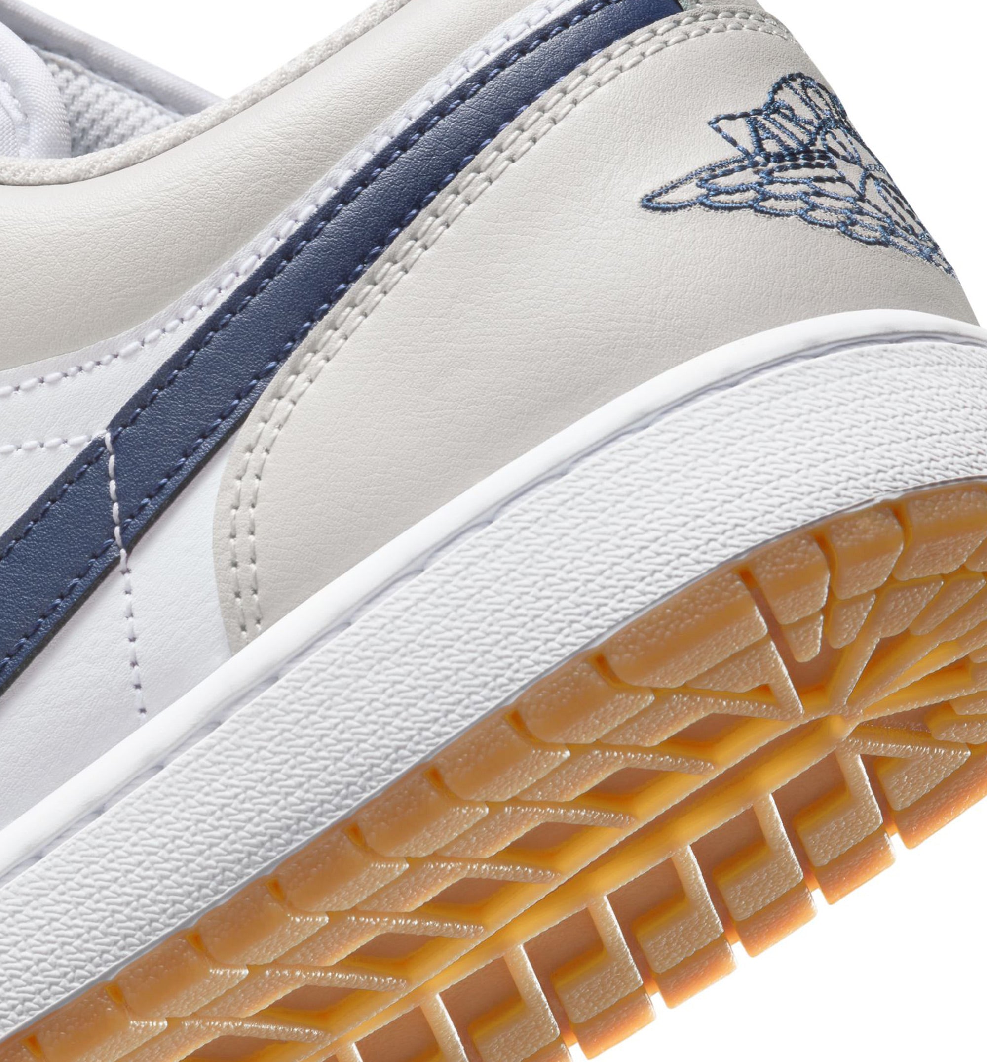 Air Jordan 1 Low Retro Mens Lifestyle Shoe - White/Neutral Grey/Gum Medium Brown/Midnight Navy、mySite、dreamappss