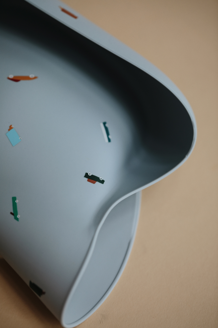 Silicone Baby Bib - Retro Cars、mySite、g9winljtr