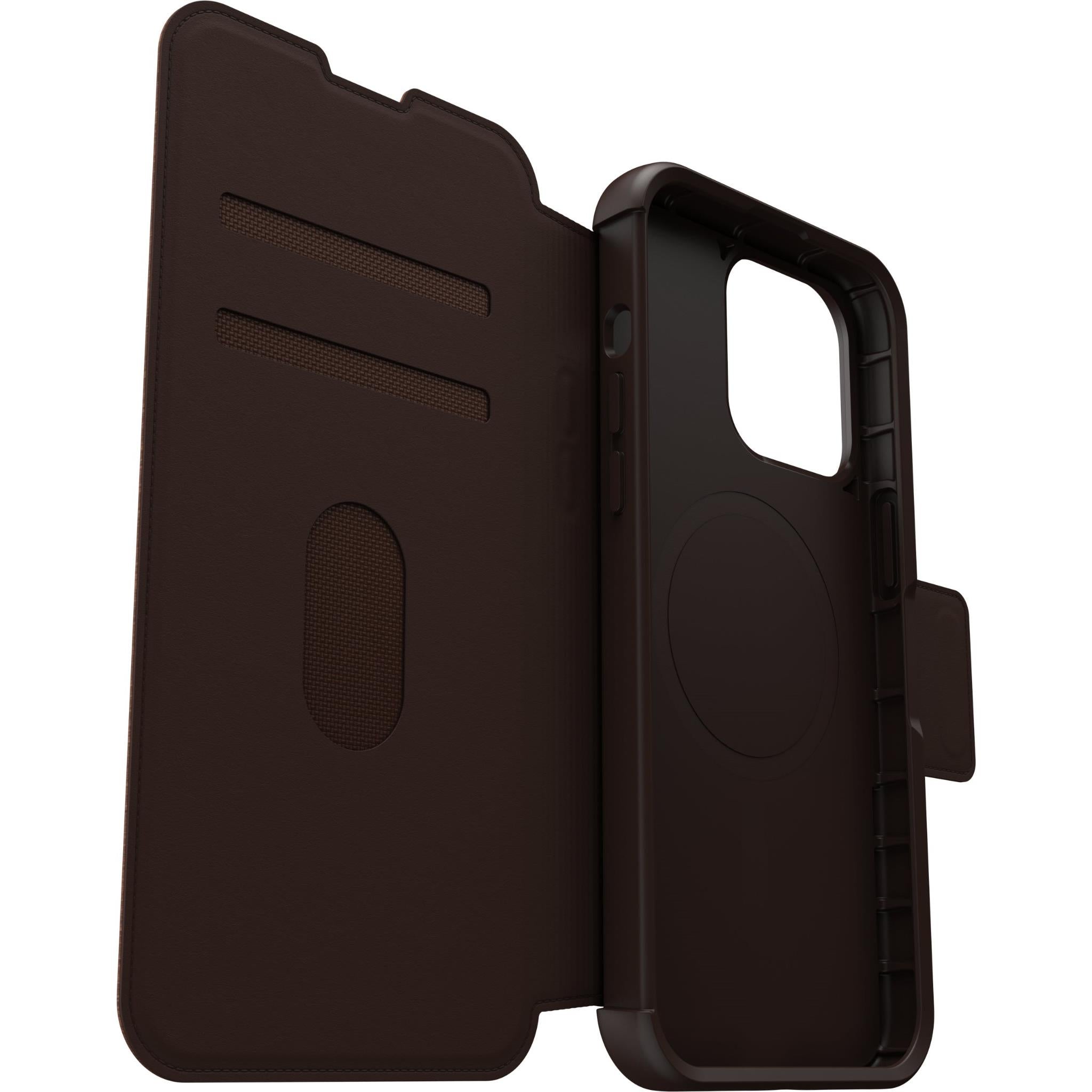 Otterbox Strada Folio MagSafe Case for iPhone 15 Pro Max (Espresso)、mySite、camillekostekn