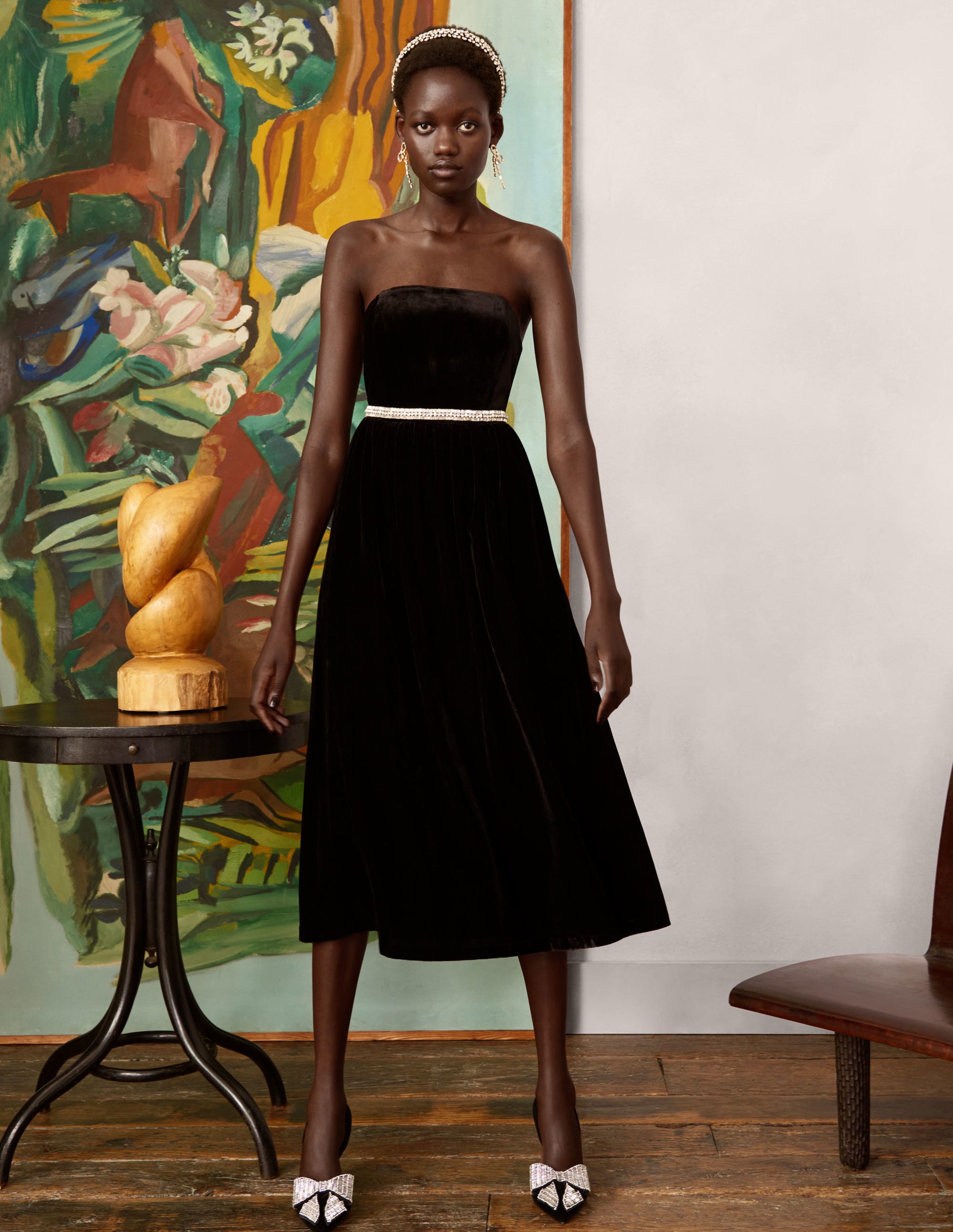  Strapless Velvet Dress-Black、mySite、ashleygrahame