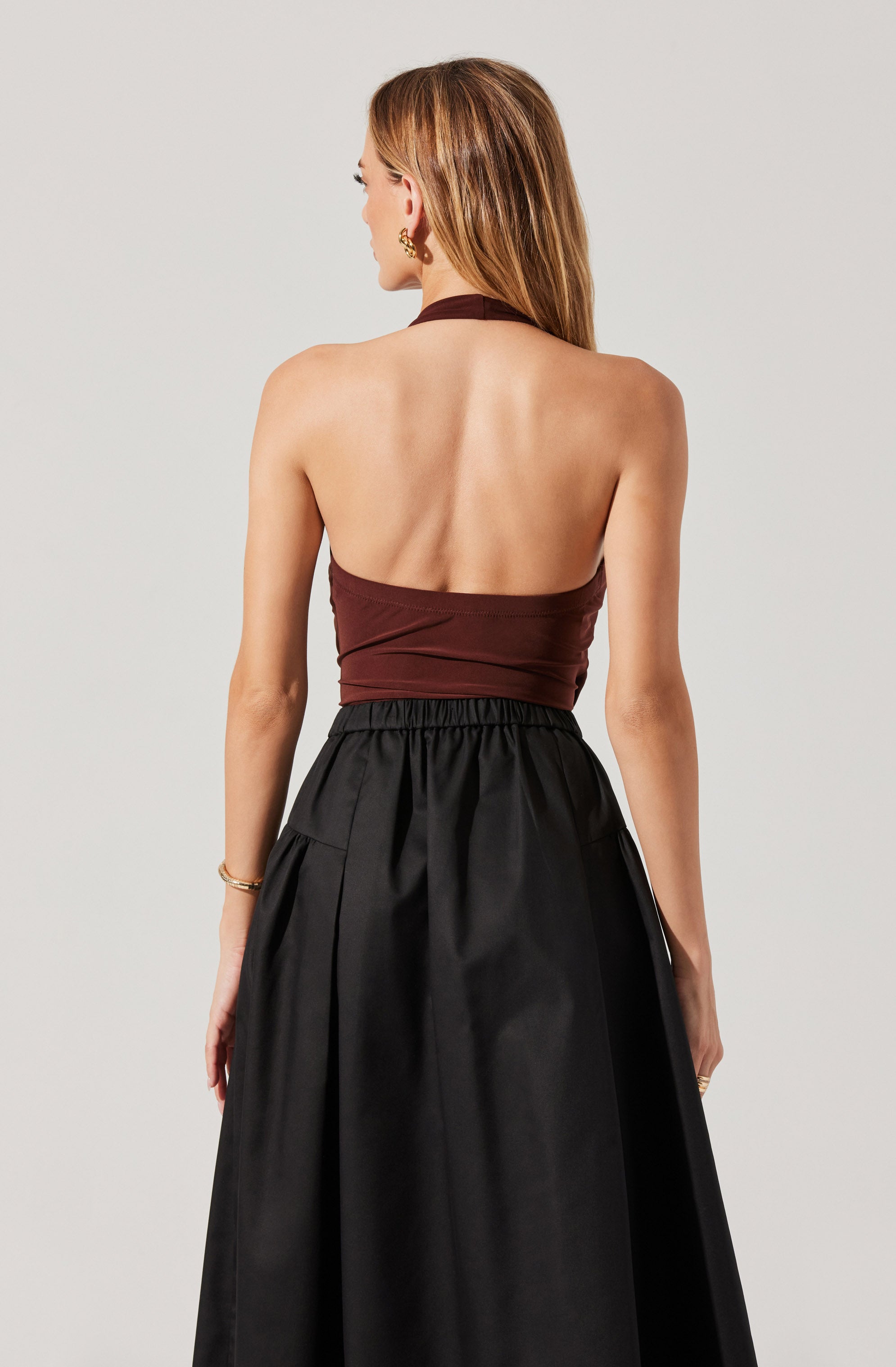 Dyanna Crossover Halter Bodysuit、mySite、solidvoid