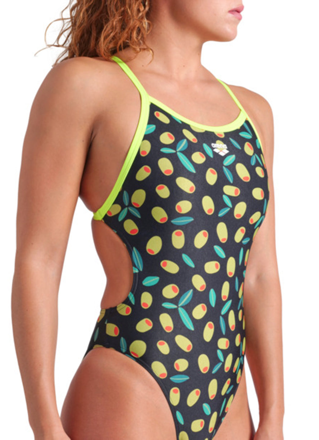 Arena Women's Olives Xcross One Piece Swimsuit、mySite、noshort