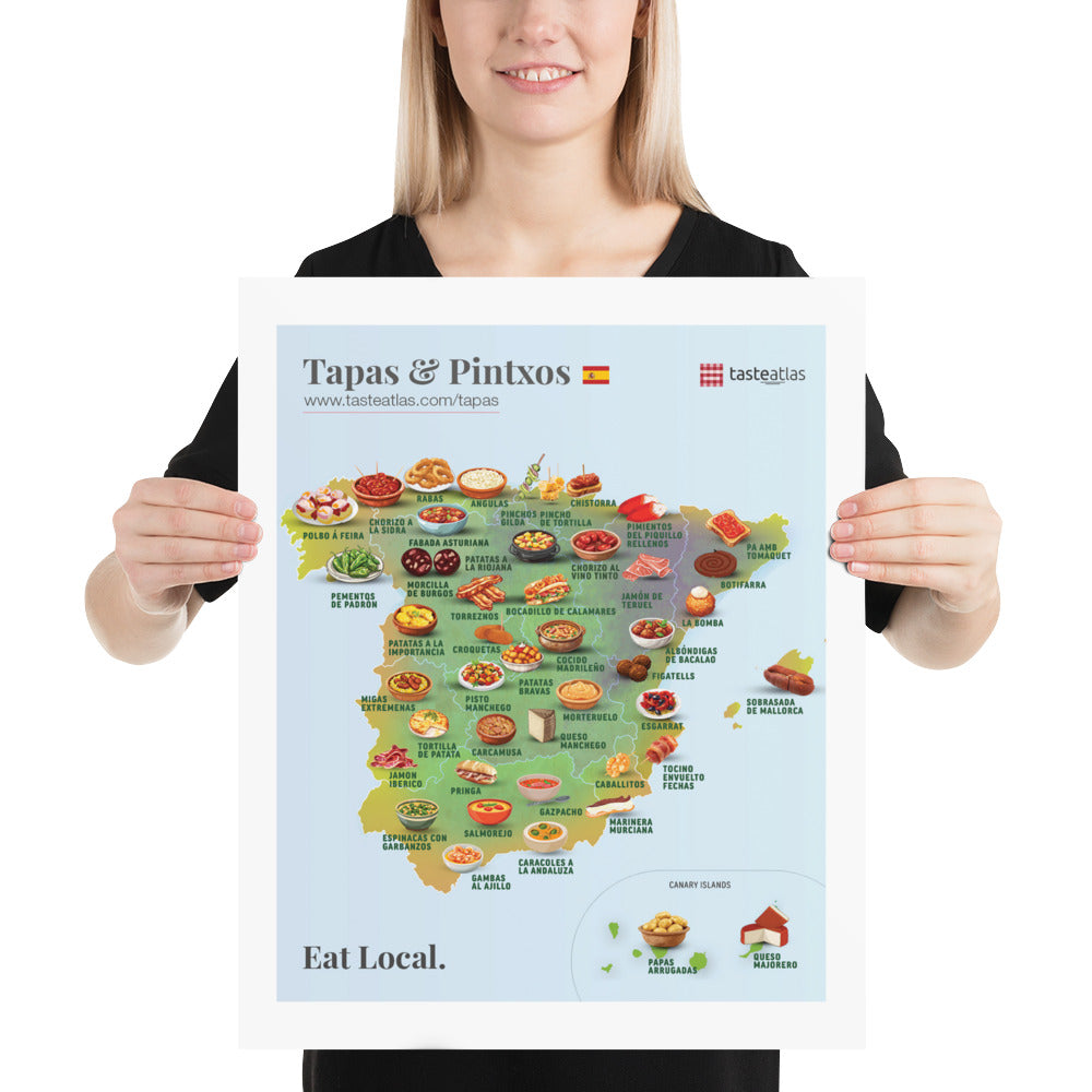 Tapas & Pintxos Poster (in)、mySite、camillekostekn