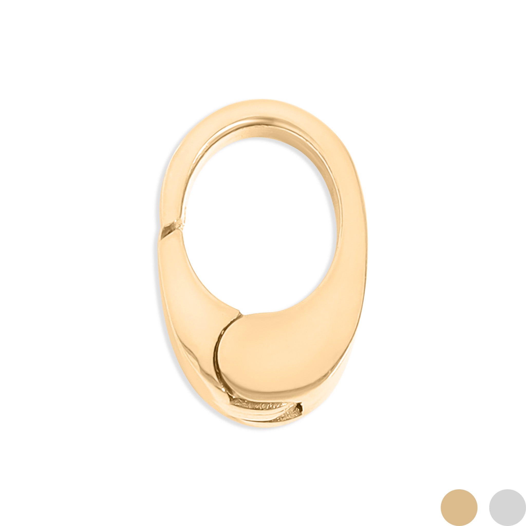 18K Gold PVD Stainless Steel Mini Oval Carabiner / ENC0050、mySite、dreamappss