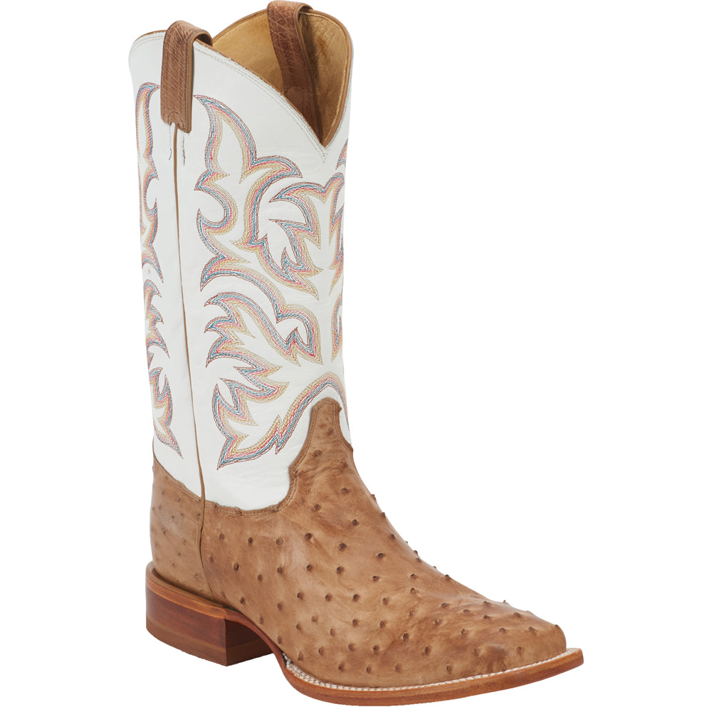 Pascoe 13 Inch Full Quill Ostrich Embroidered Square Toe Pull On Cowboy Boots、mySite、gtrtttuynbv