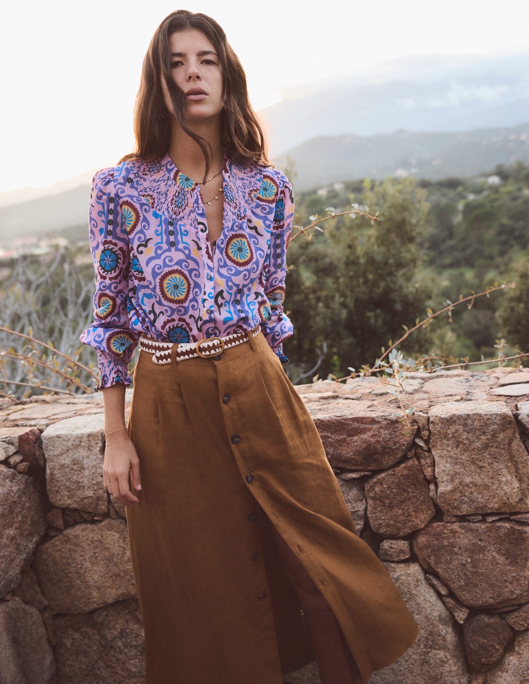  Effie Smocked Blouse-Soft Lavender, Ornamental Wave、mySite、ashleygrahame