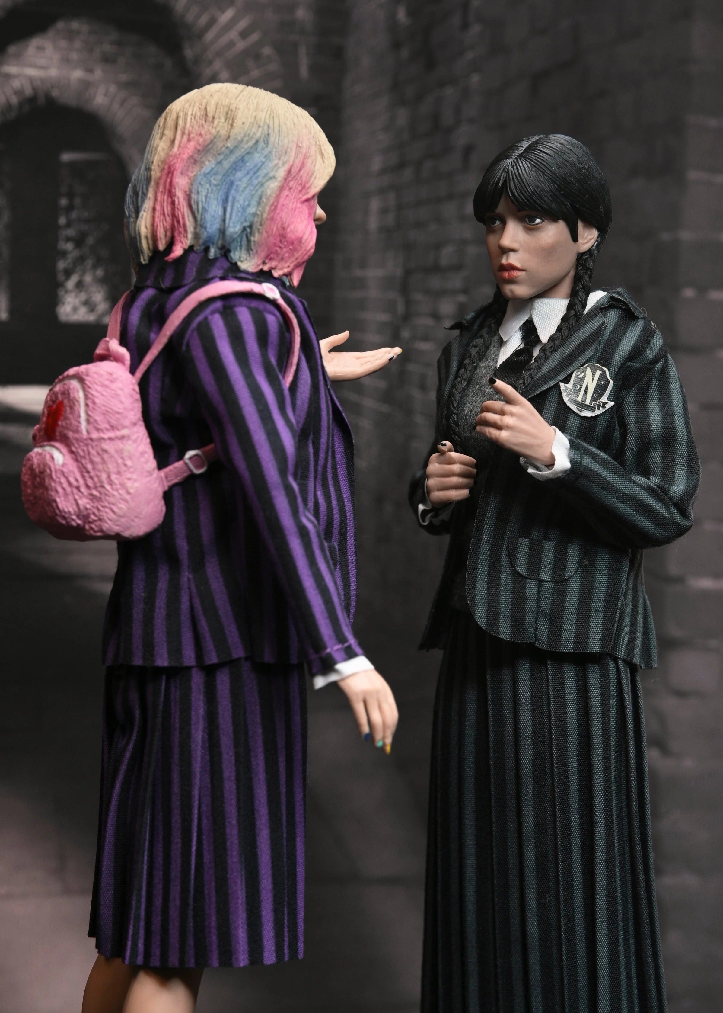 NECA Wednesday Nevermore Uniform Wednesday Addams and Enid 2-Pack (8 Clothed Scale)、mySite、hgirdovlk