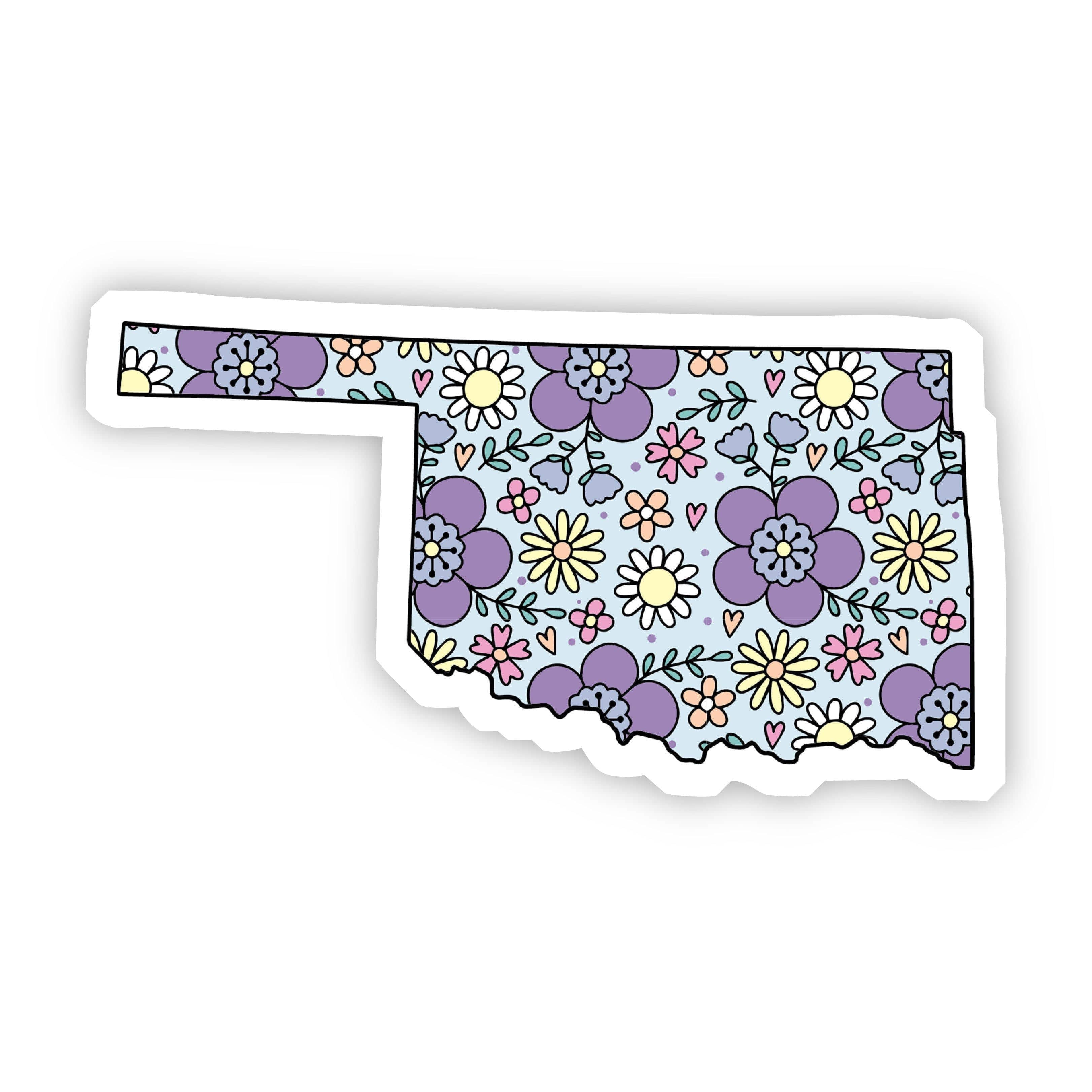  Oklahoma Floral Sticker、mySite、elrpsem3k