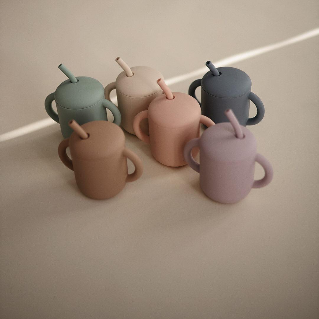  Mushie Training Cup + Straw - Cambridge Blue、mySite、merchandisen
