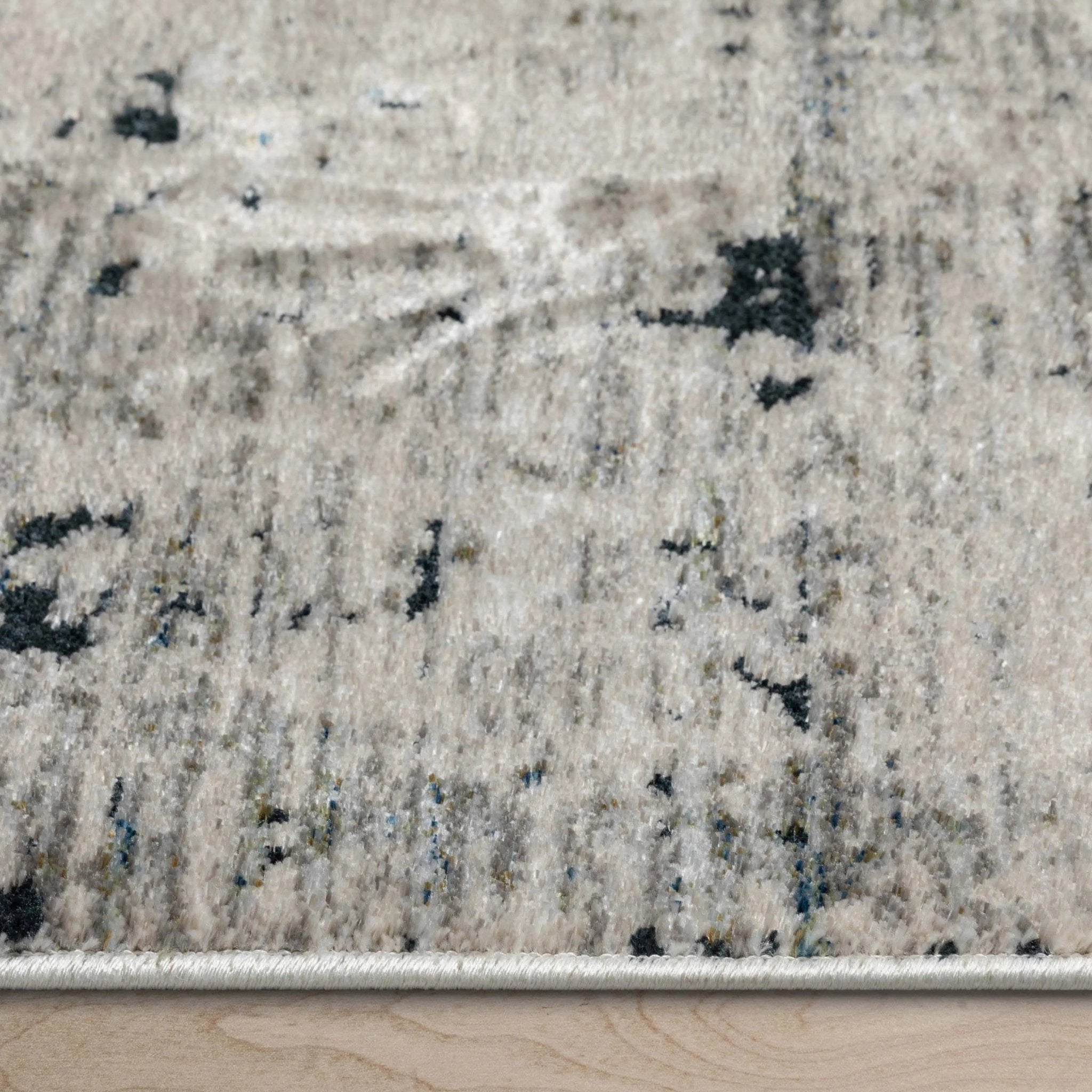 Abstract Modern Distressed Grey Navy High-Low Rug、mySite、gigharbornorthrealestate
