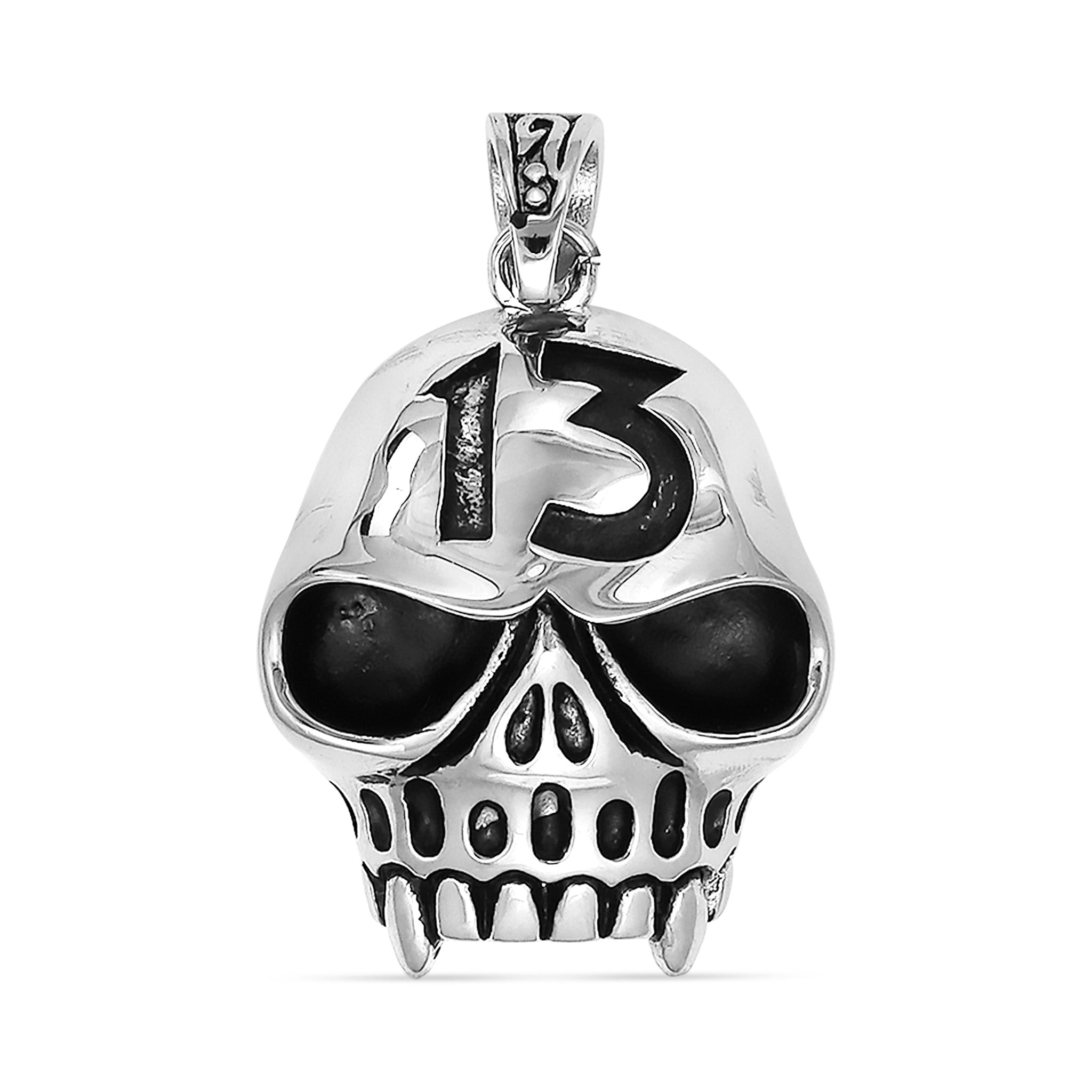 Stainless Steel 13 Fanged Skull Pendant / PDL2000、mySite、dreamappss
