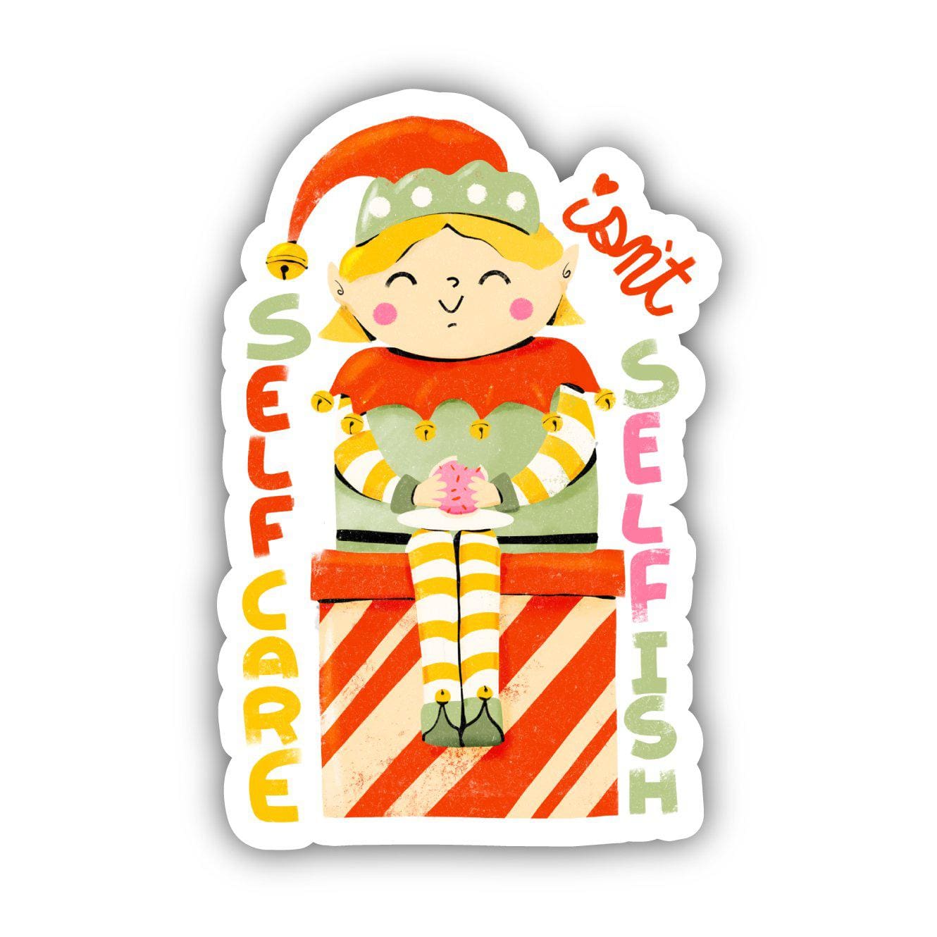  Self Care Isn't Selfish Elf - Holiday Sticker、mySite、elrpsem3k