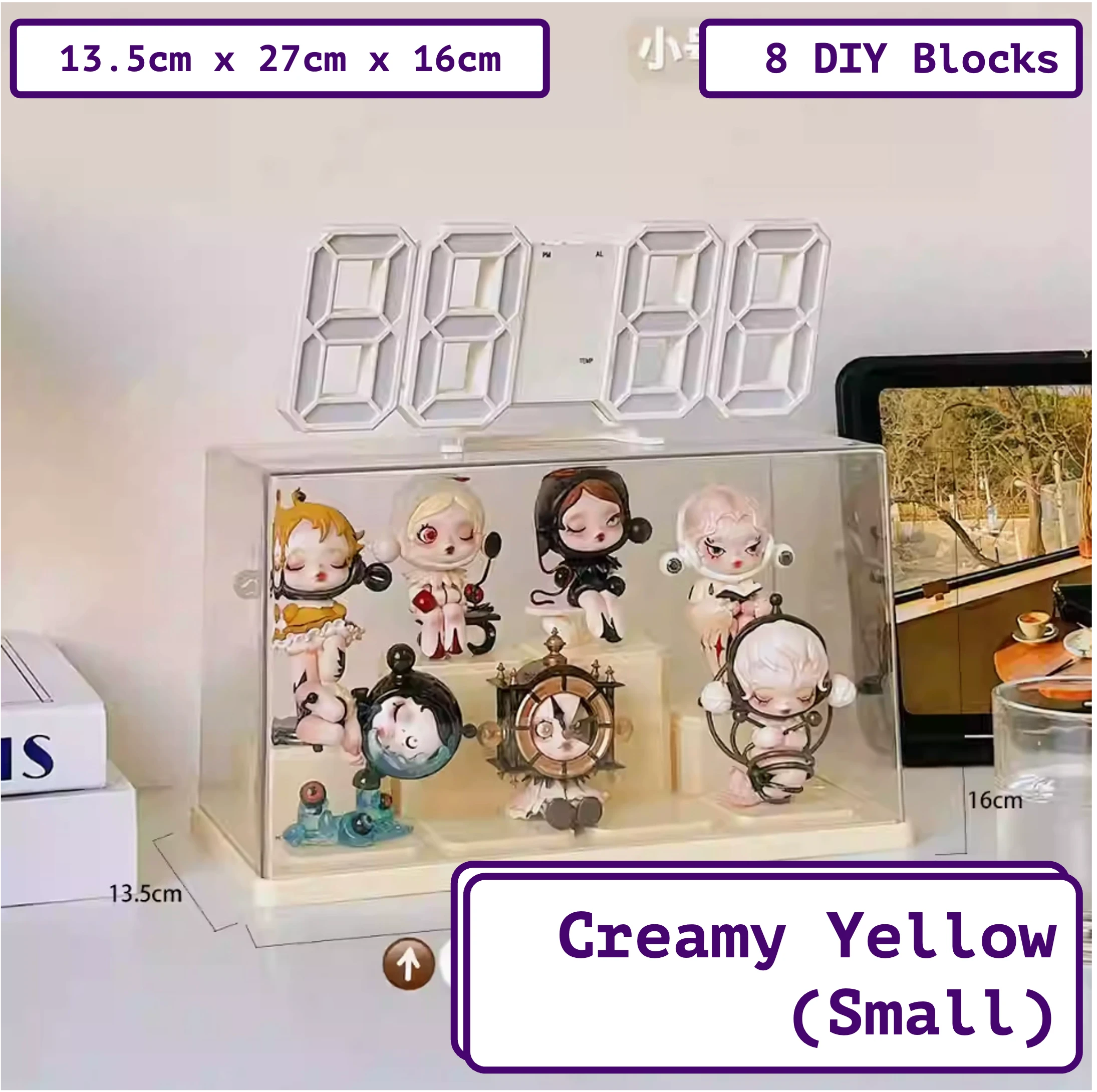  Premium Acrylic Display Case for Collectibles - Custom Display Stand for Small Figurines, Toy Display Cabinet for POP MART Figures, Tiered Display Case、mySite、greenlandpopulation