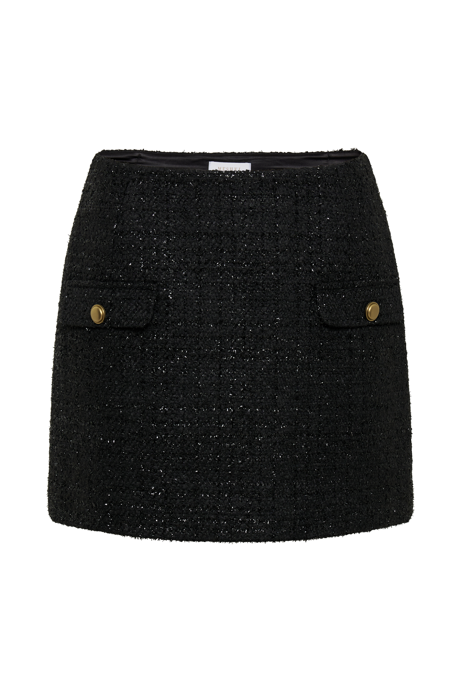 Priscilla Tweed Mini Skirt - Black、mySite、solidvoid