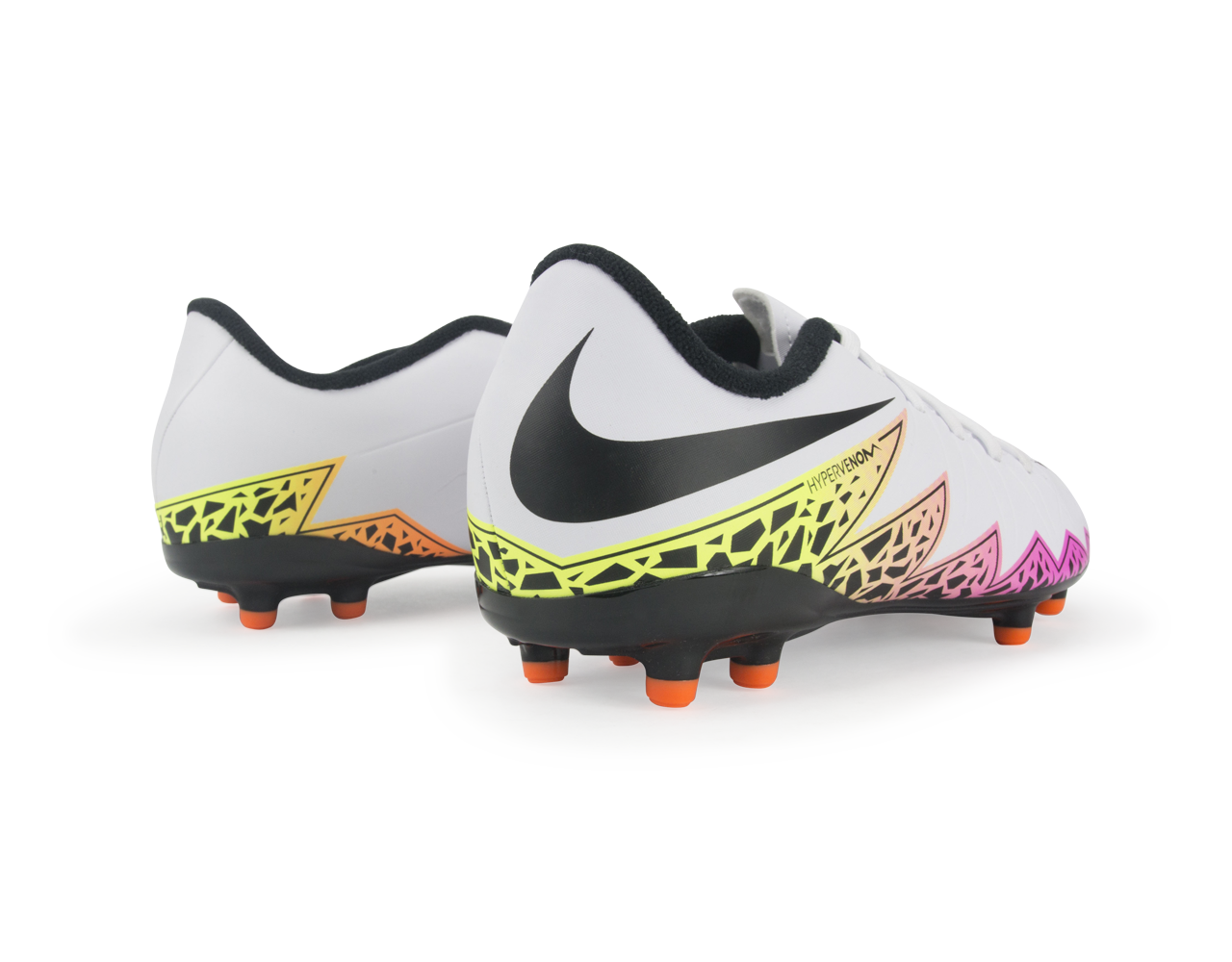 Nike Kids Hypervenom Phelon II FG White/Black/Total Orange、mySite、noshort