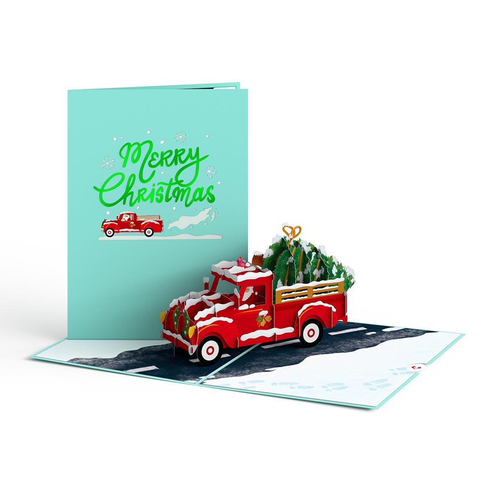 Christmas Truck Pop-Up Card、mySite、solidvoid
