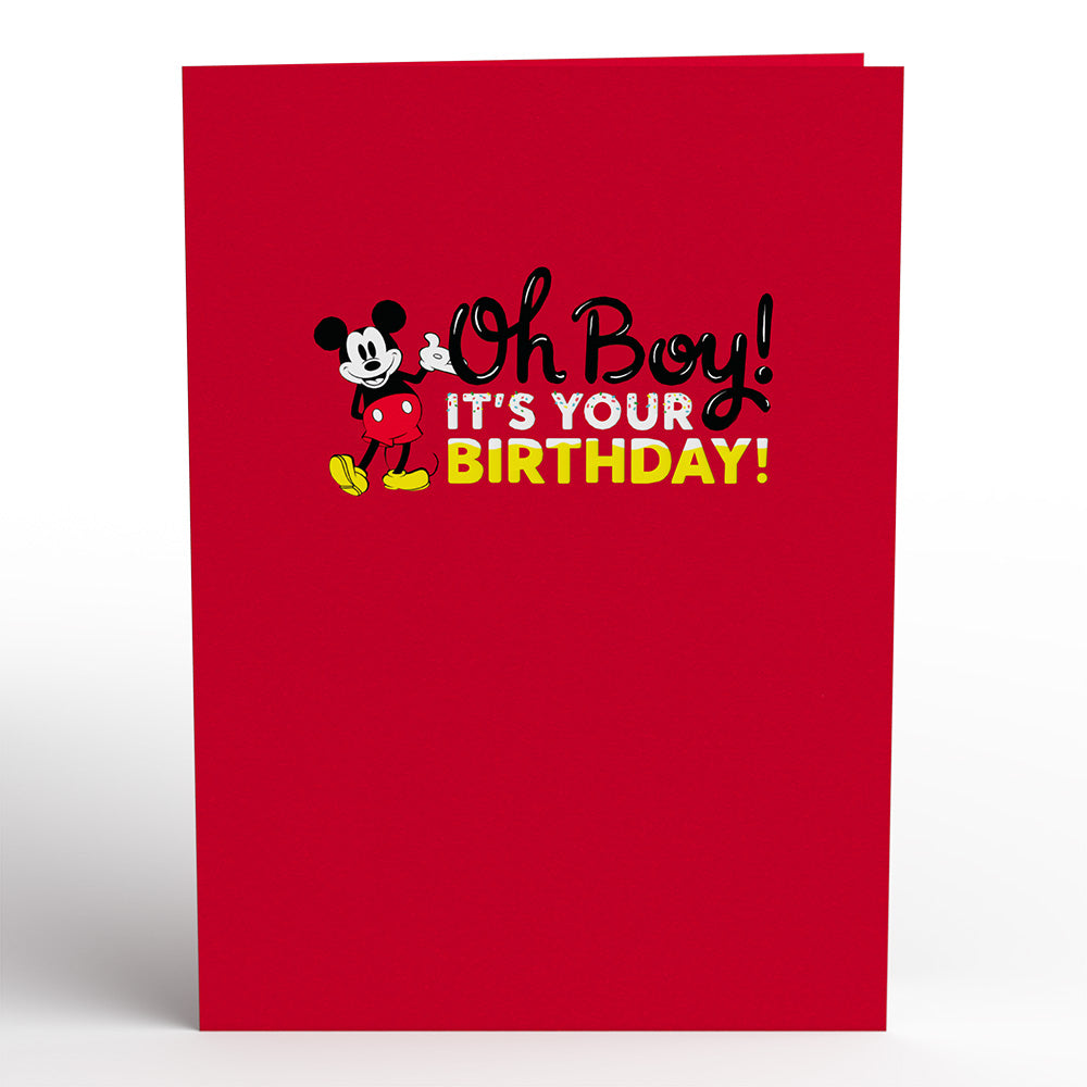 Disney's Mickey Mouse Oh Boy! Birthday Pop-Up Card、mySite、solidvoid