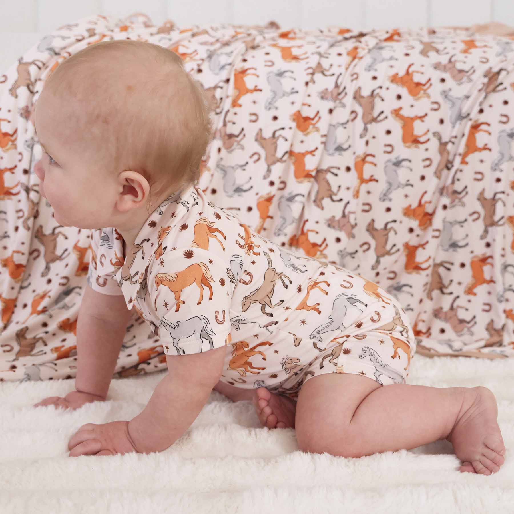  P's Ponies Button Romper、mySite、layawaytickets